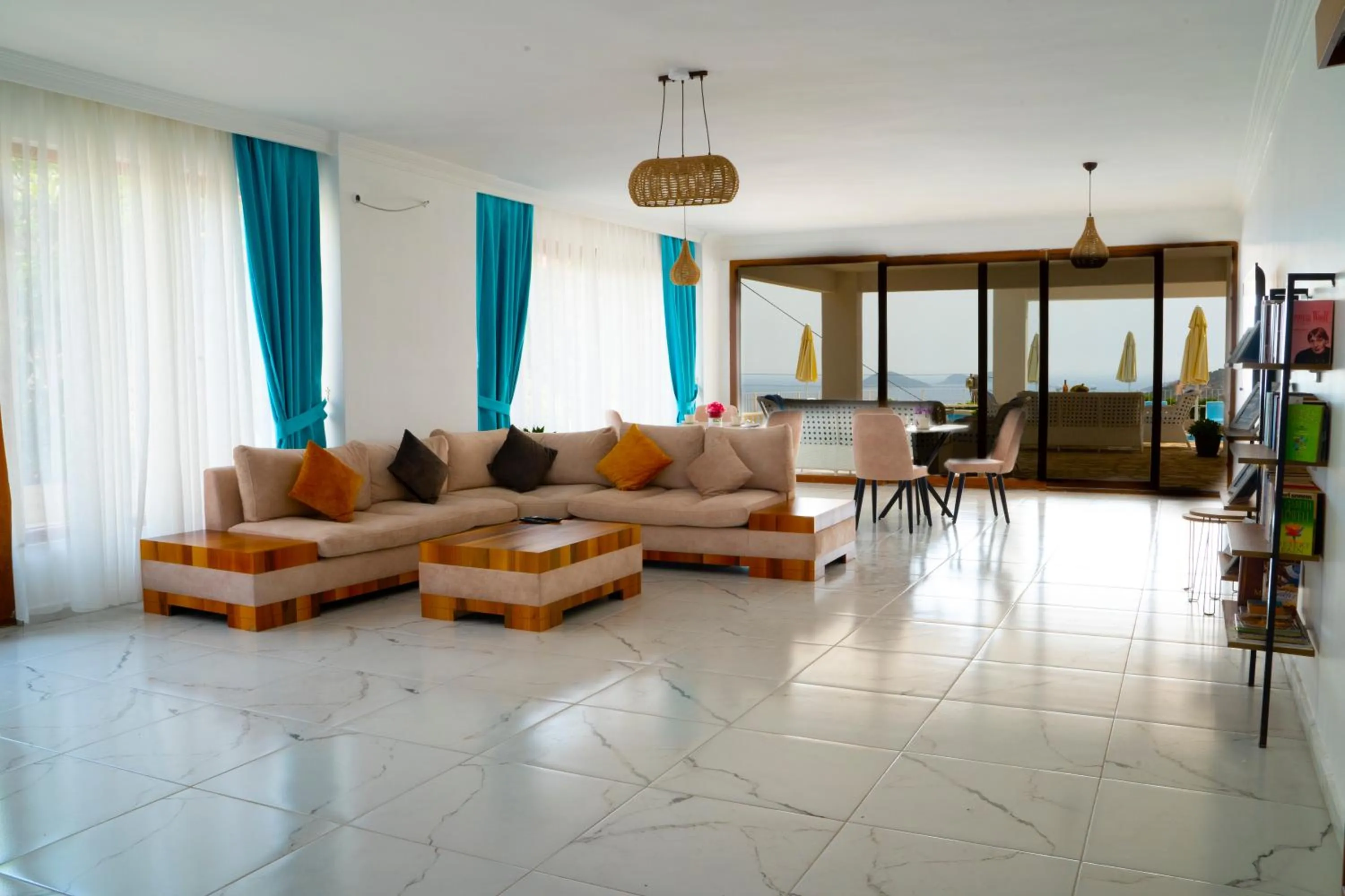 Communal lounge/ TV room in Marquis Blue Hotel