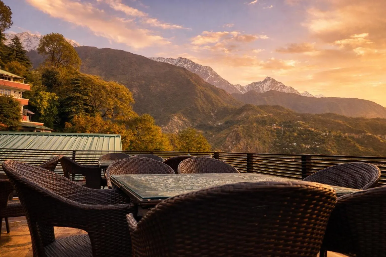 Dining area in AH Grand Villa - Hotel Near Dalai Lama Temple