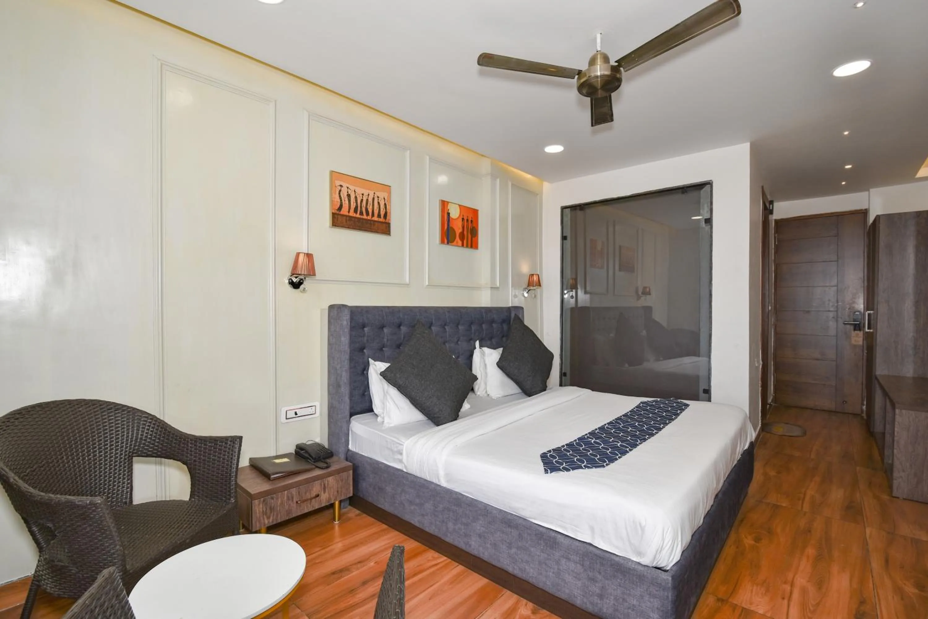 Bedroom, Bed in AH Grand Villa - Hotel Near Dalai Lama Temple