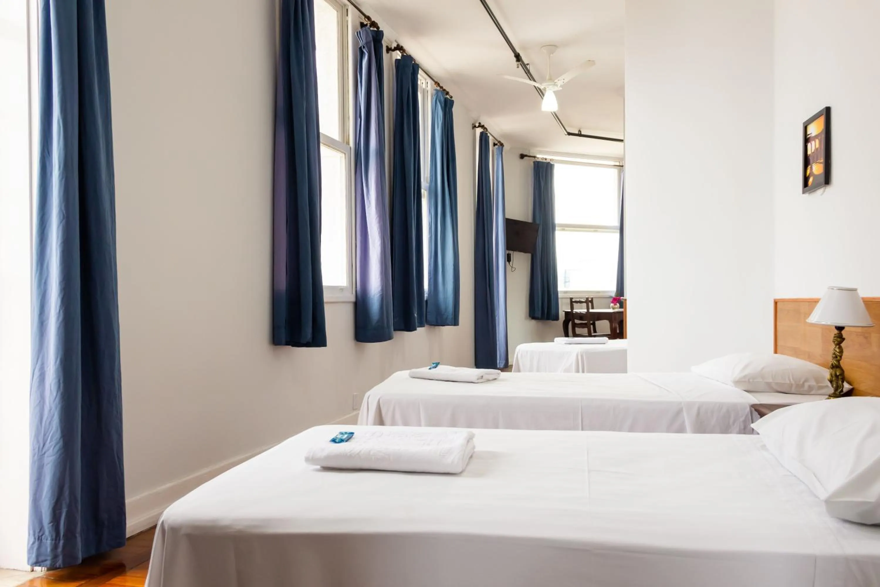 Bed in Hotel Carioca