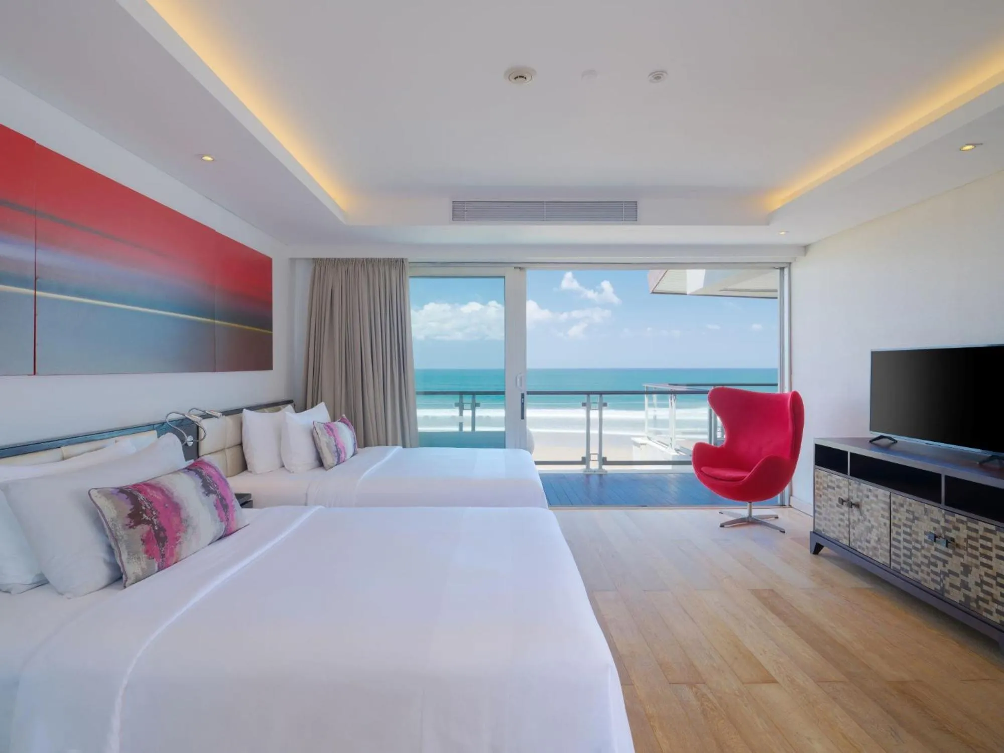 Bedroom, Bed in Double - Six, Luxury Hotel - Seminyak