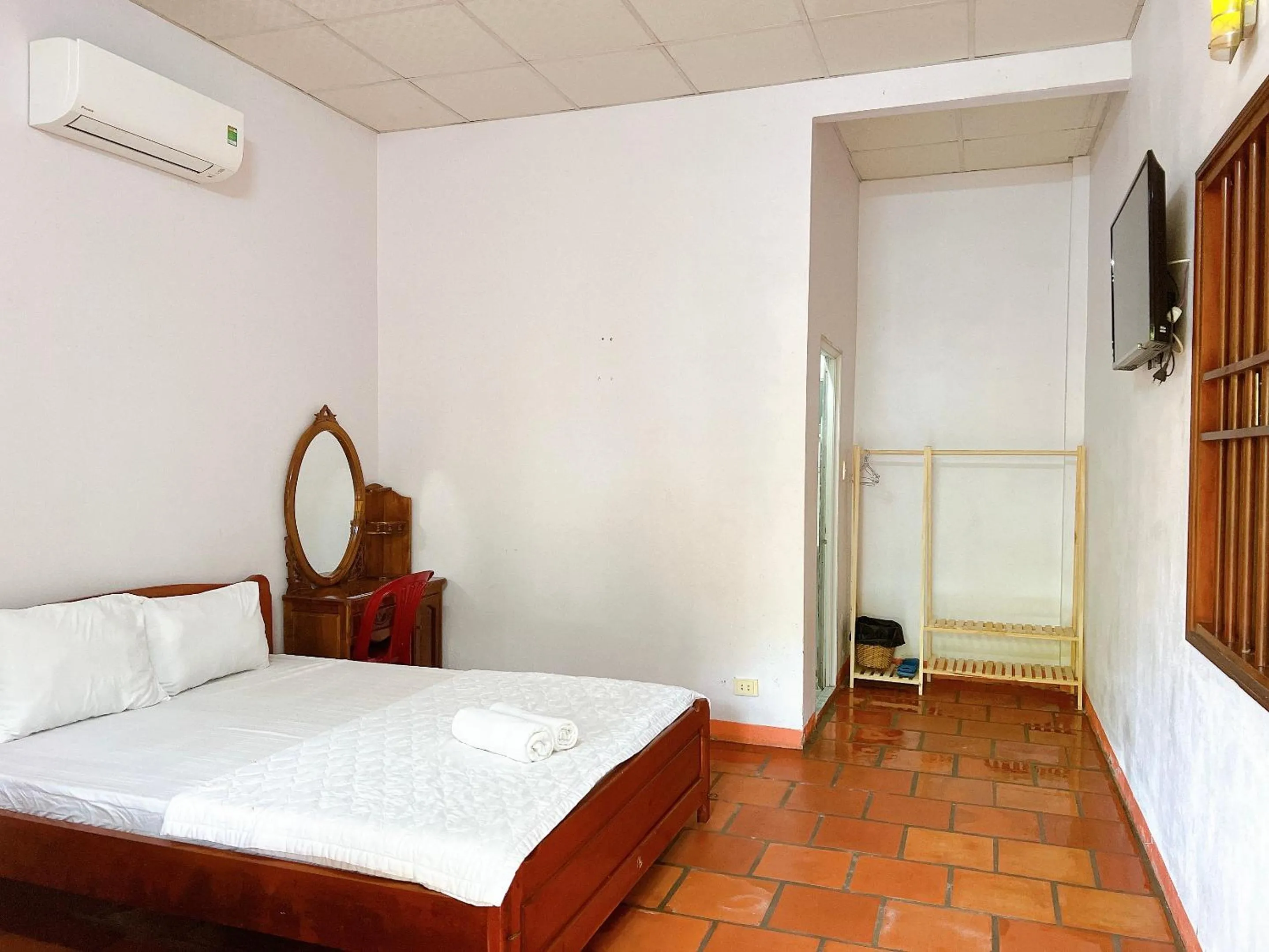 Bed in Huong Giang Bungalow