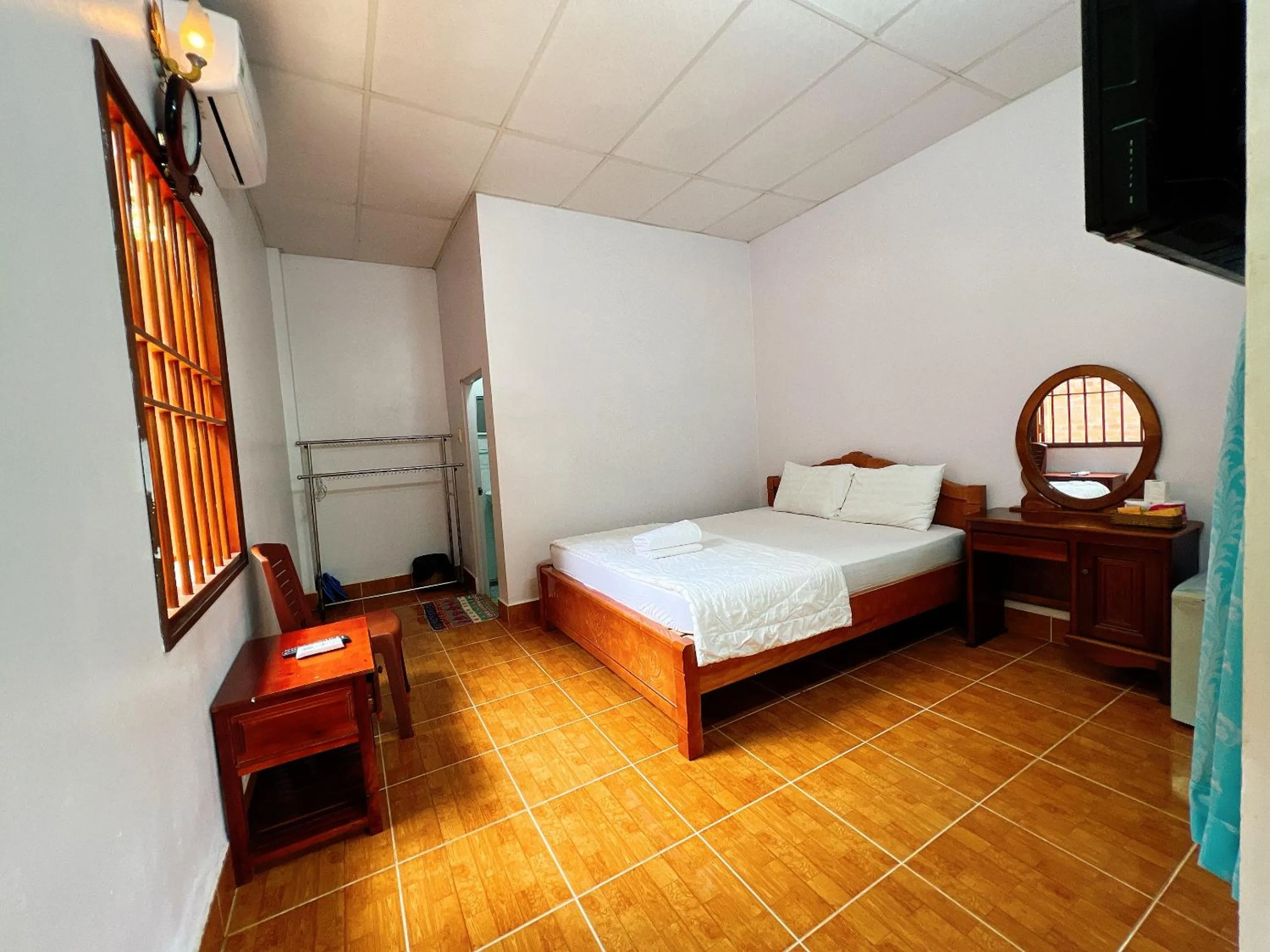 Bed in Huong Giang Bungalow