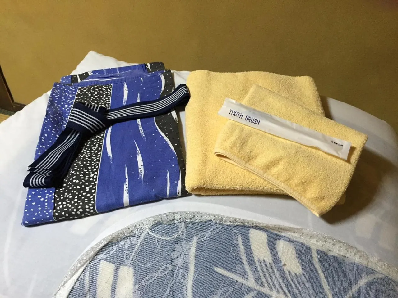 Bed in Kiyotaki Ryokan