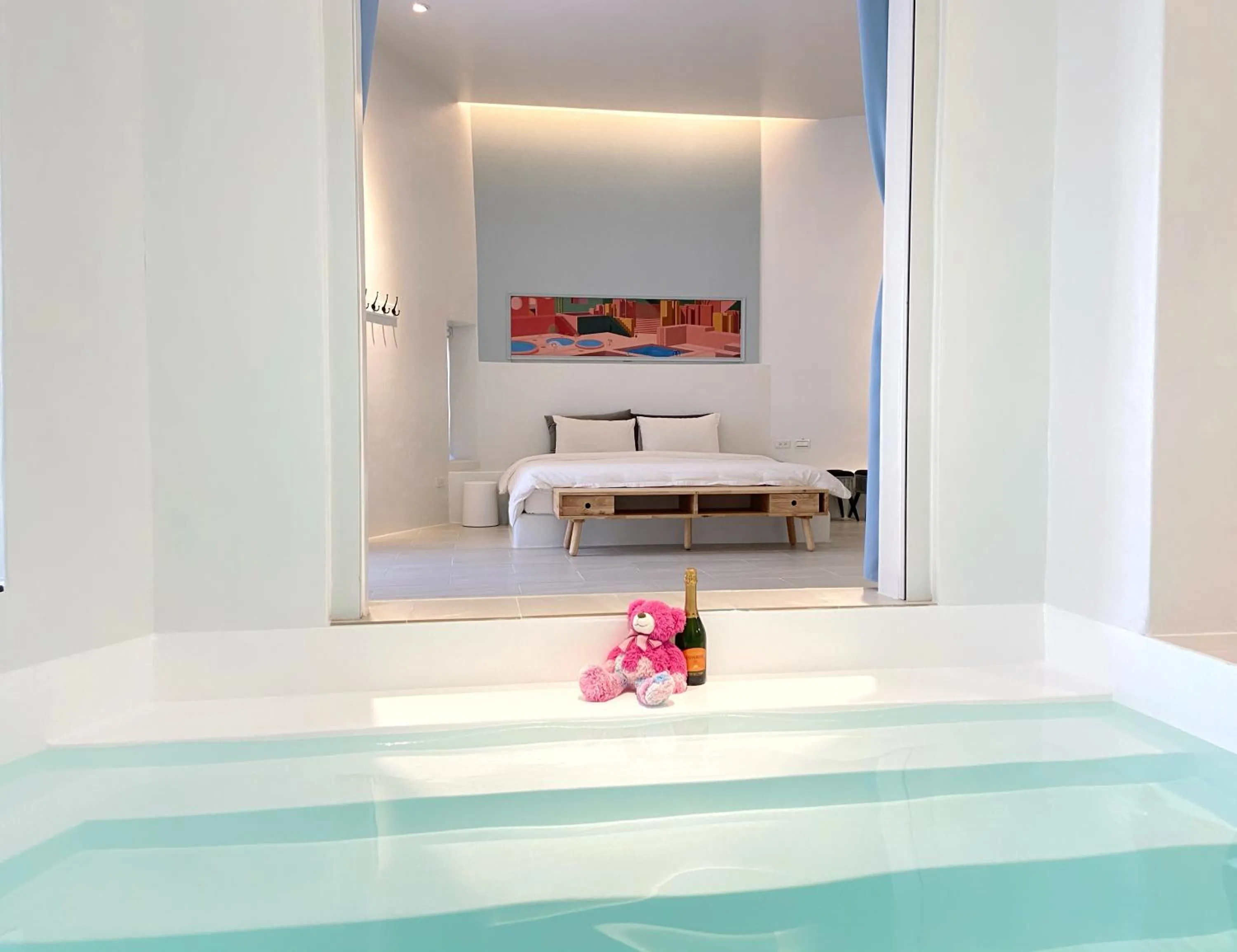 Bed in Sea Shore Hotel