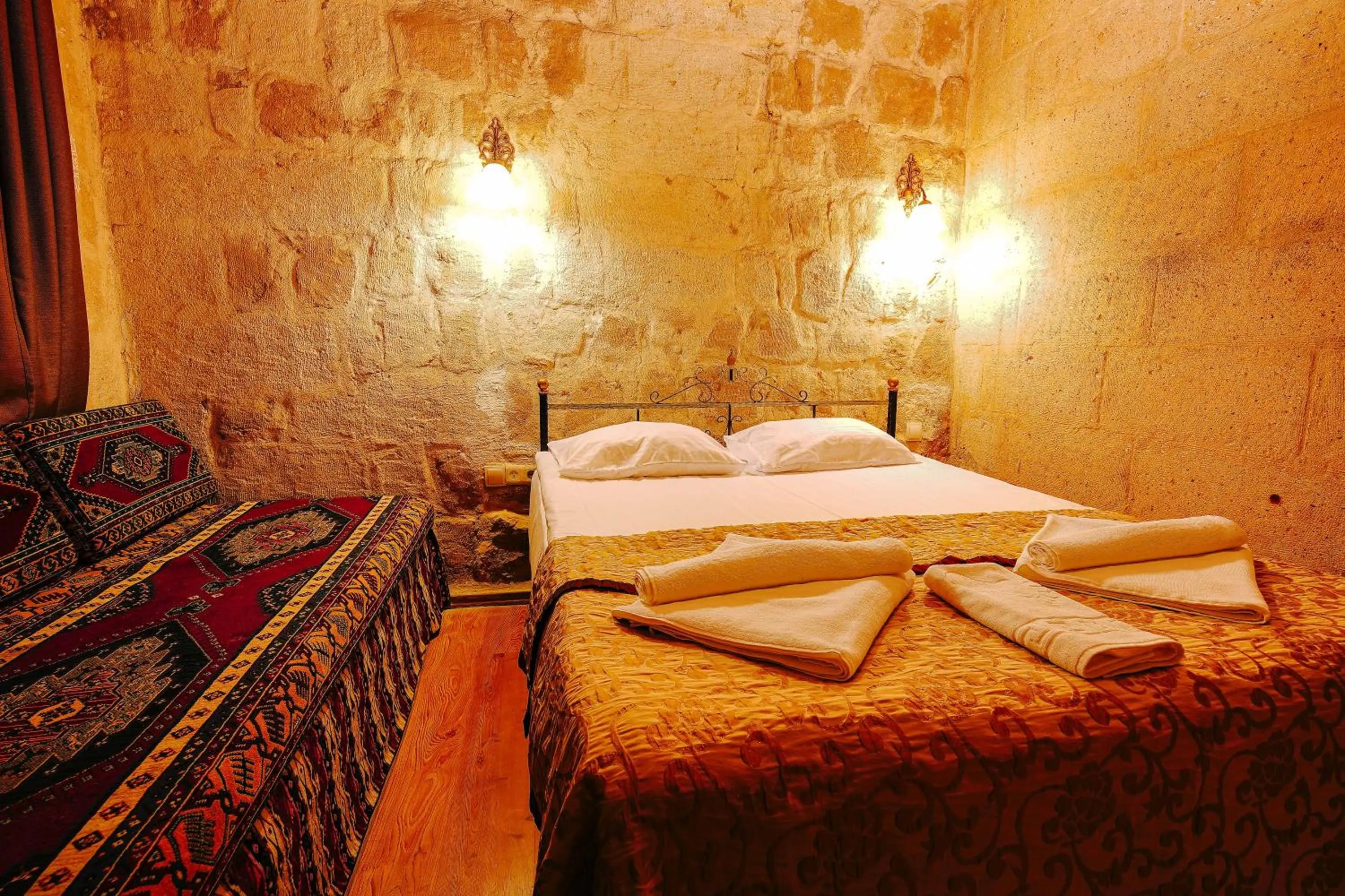 Bed in Alaca Cave Cappadocia
