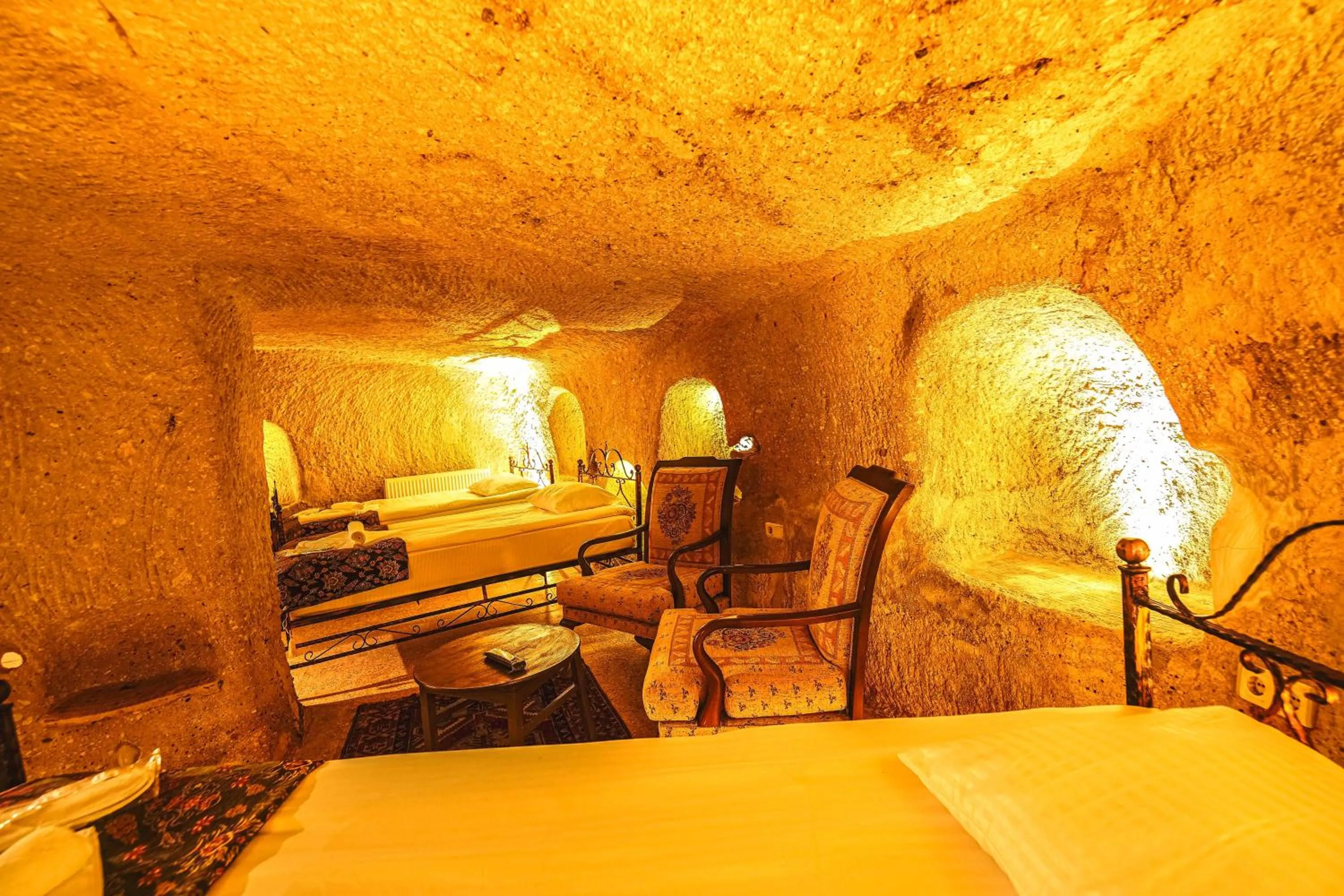 Bed in Alaca Cave Cappadocia