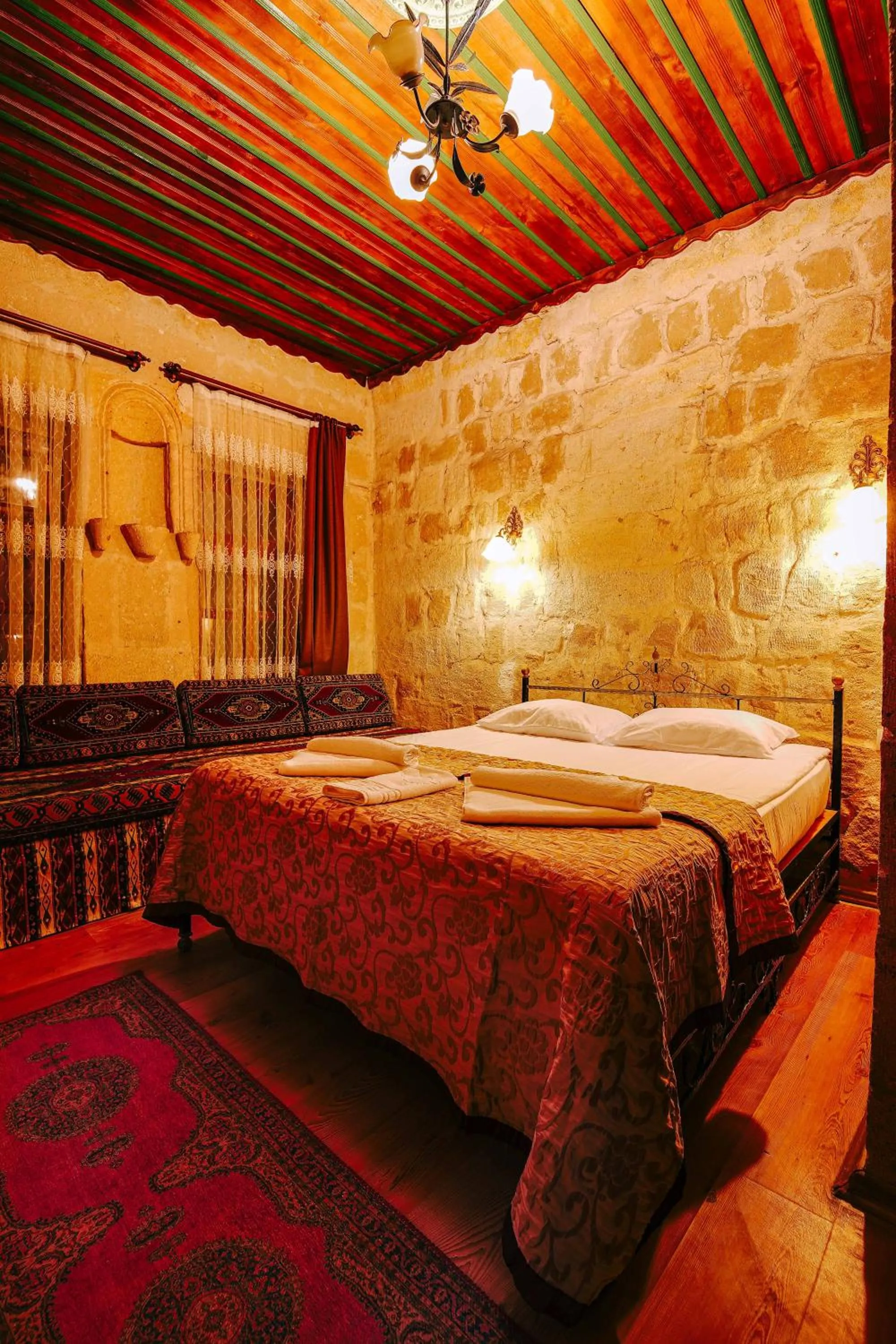 Bed in Alaca Cave Cappadocia