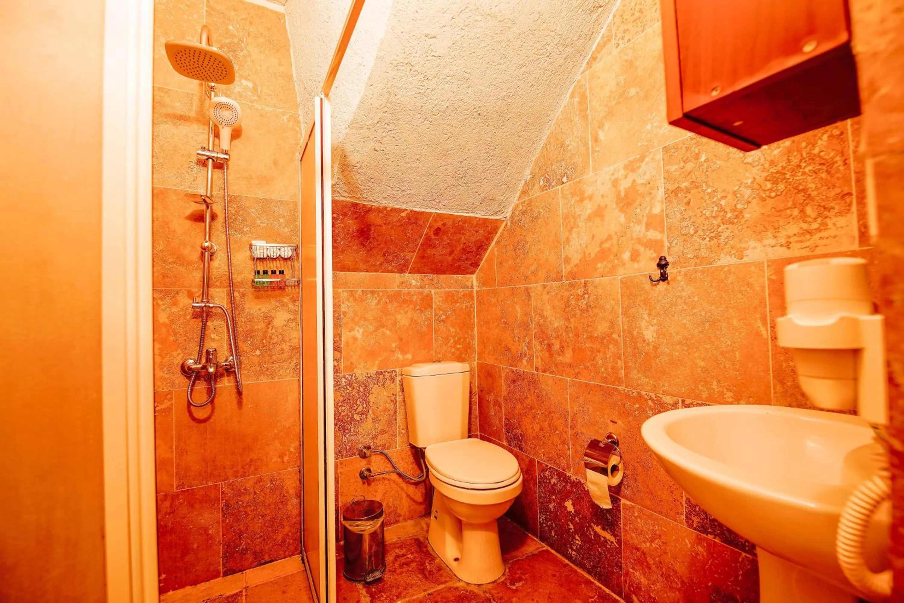 Shower in Alaca Cave Cappadocia