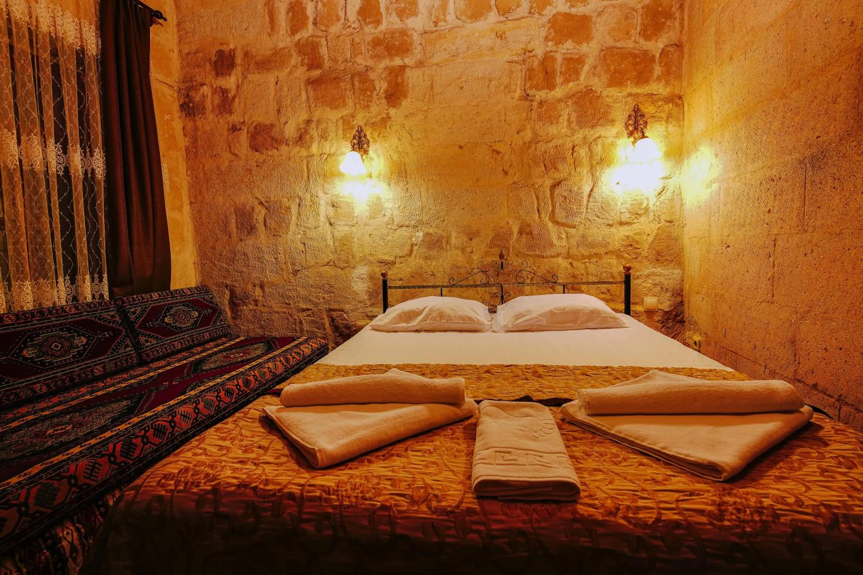 Bed in Alaca Cave Cappadocia
