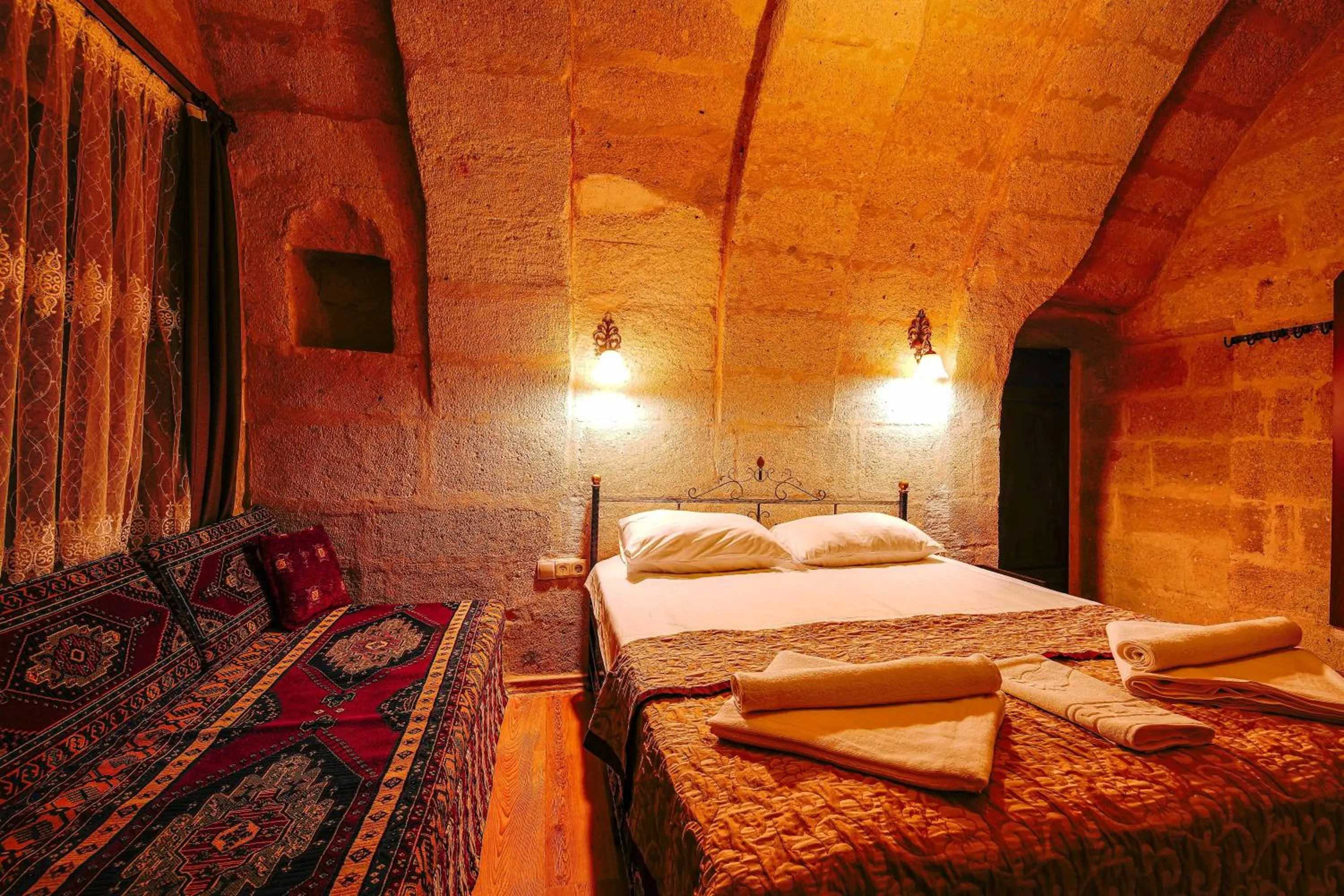 Bed in Alaca Cave Cappadocia