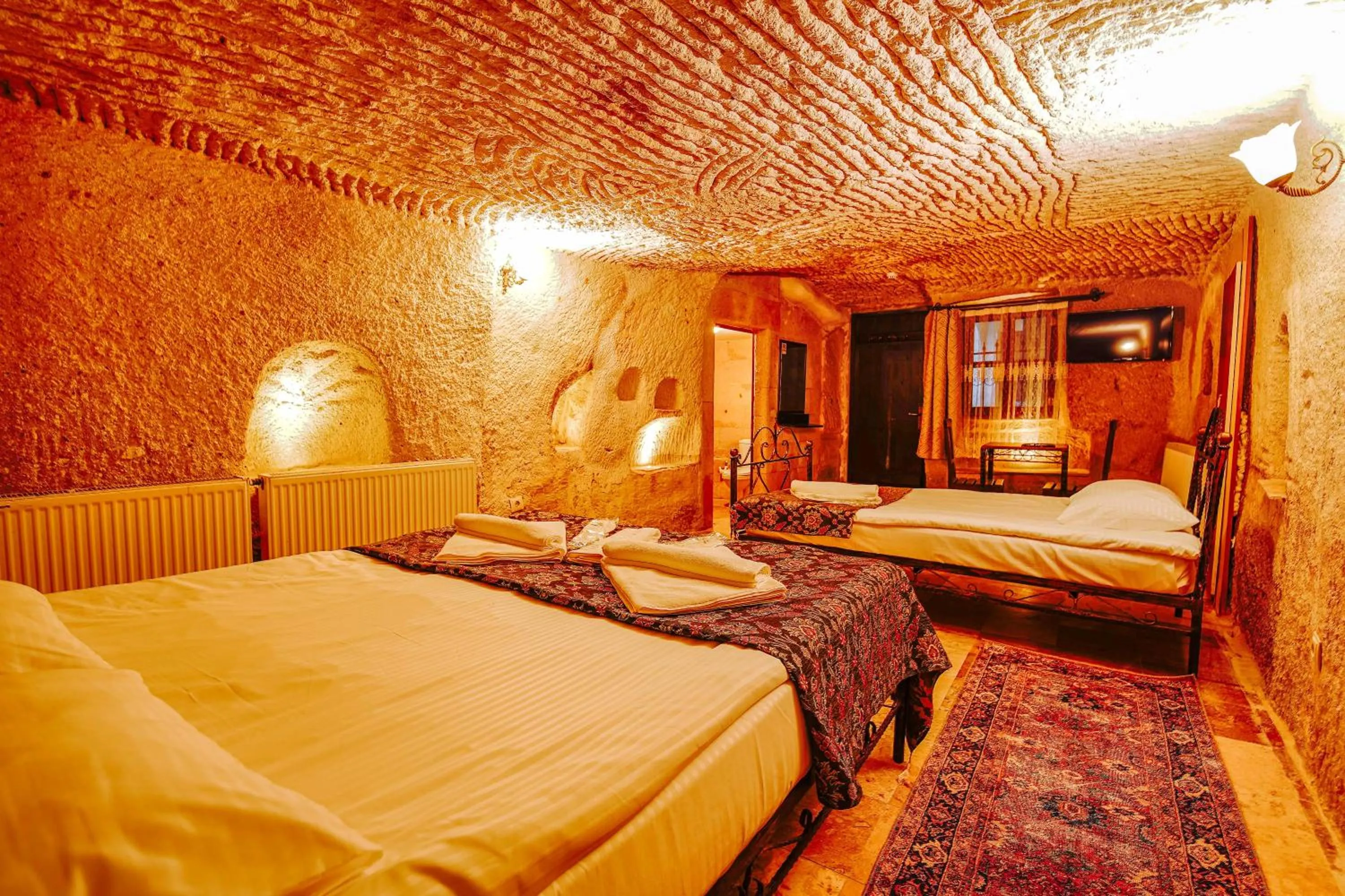 Bed in Alaca Cave Cappadocia