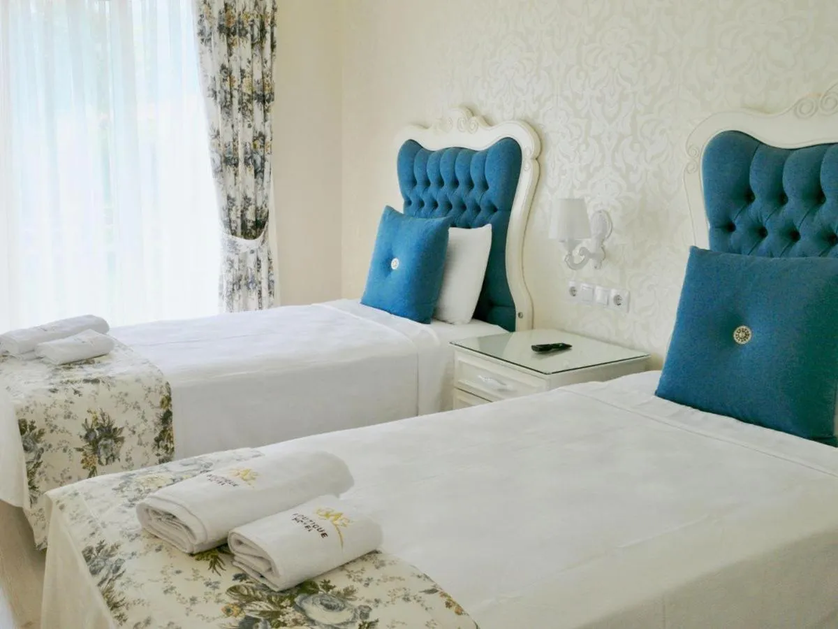 Bed in Göcek Naz Hotel