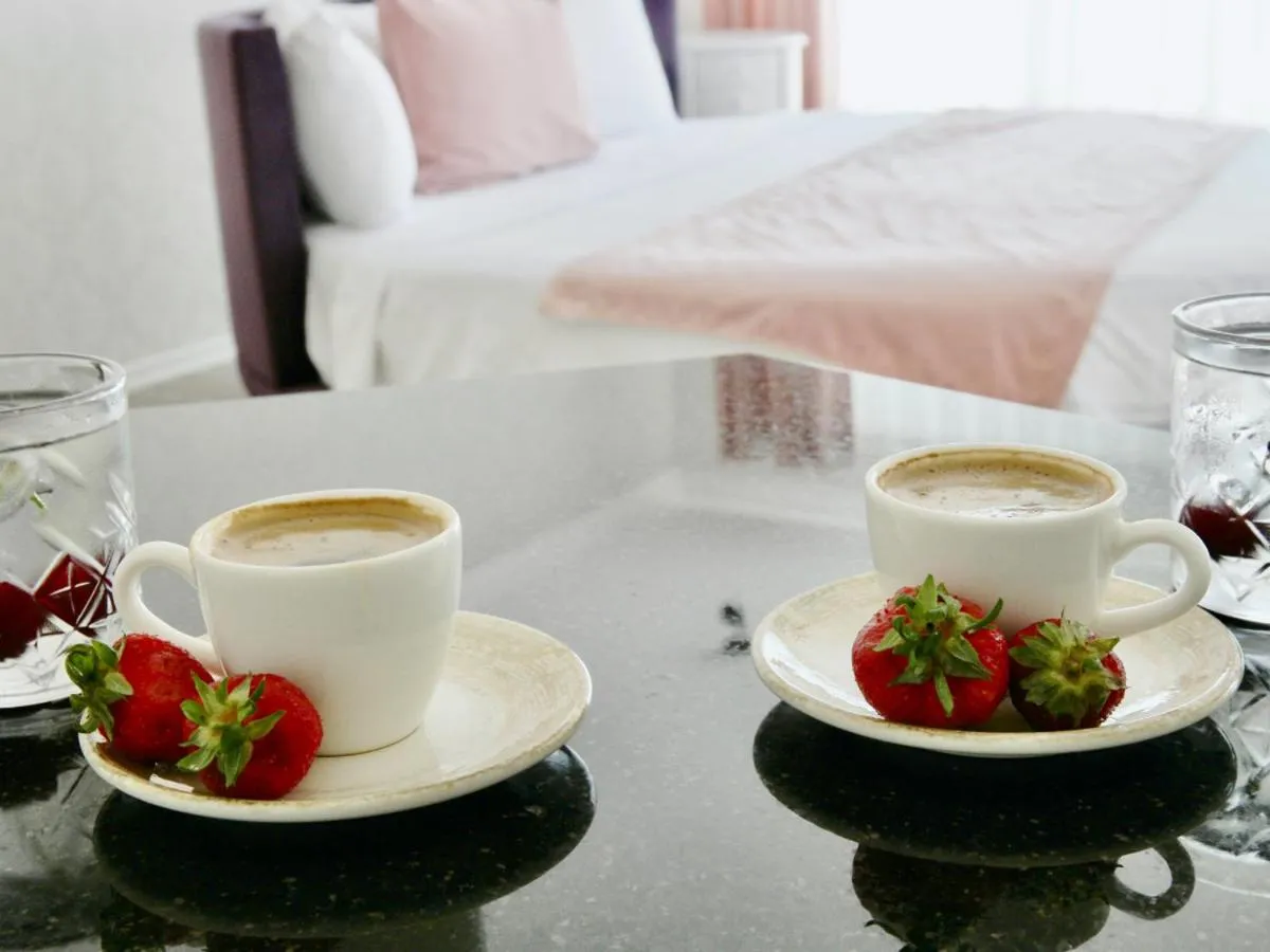 Bed in Göcek Naz Hotel