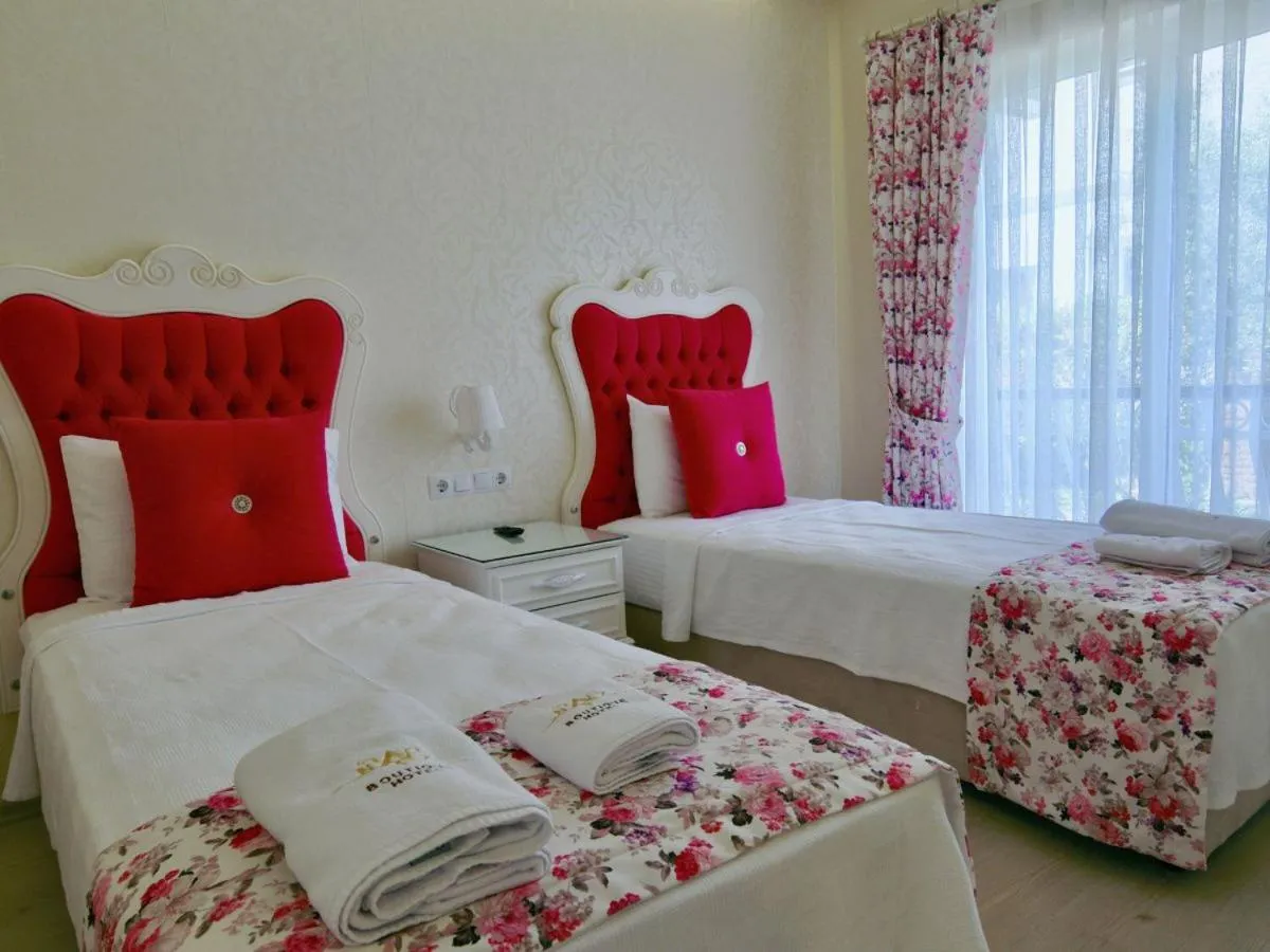 Bed in Göcek Naz Hotel