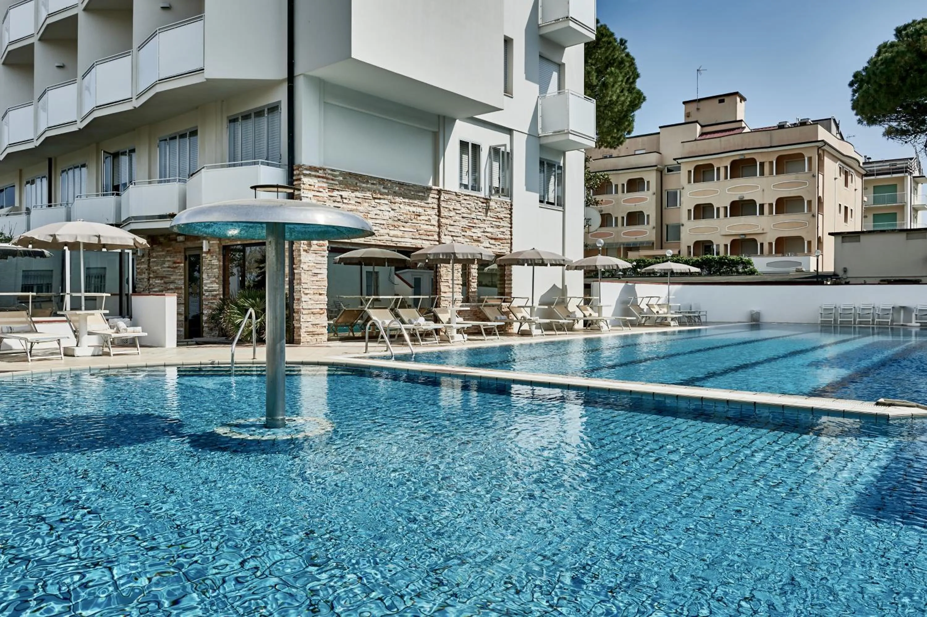 Pool view in Rouge Hotel International