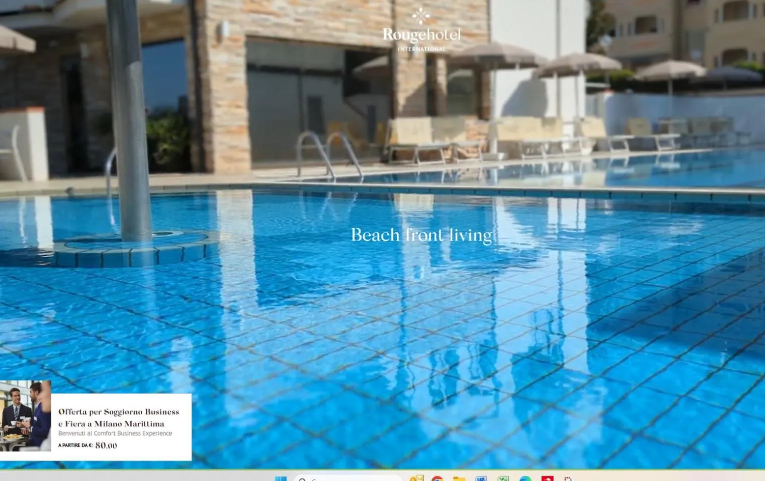 Pool view in Rouge Hotel International