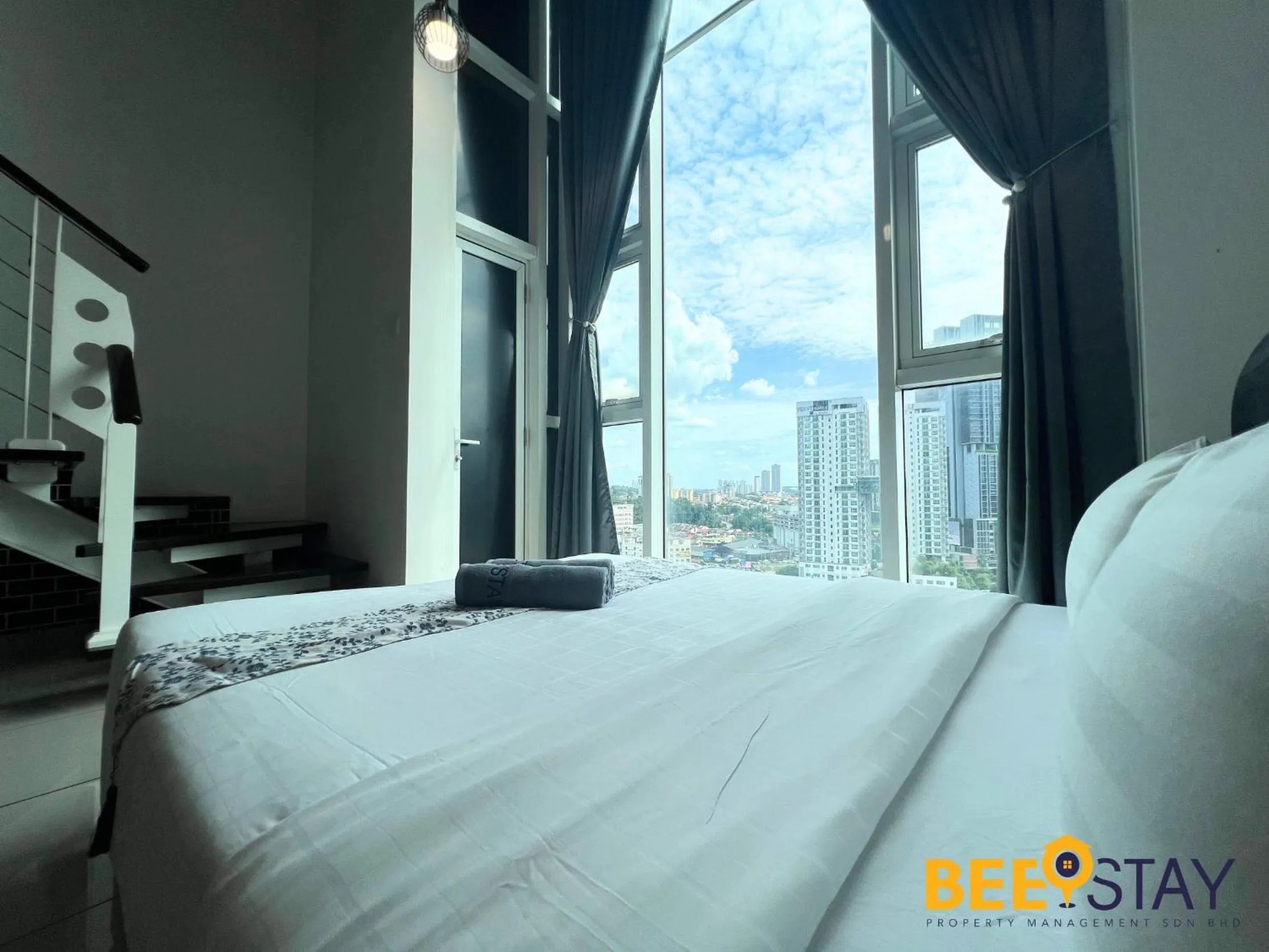 Bedroom, Bed in The Scott Garden Kuala Lumpur by BeeStay Management