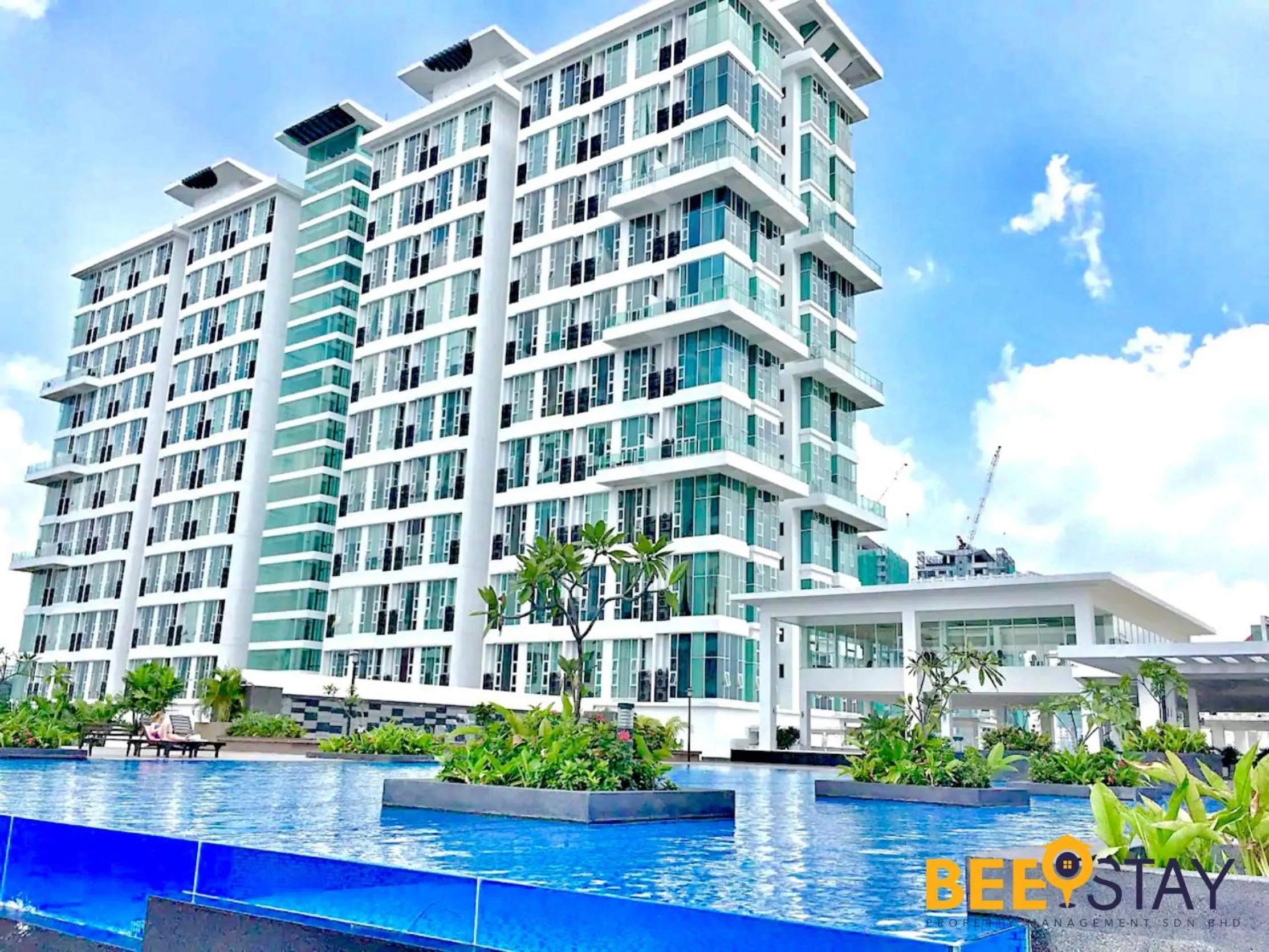 Swimming pool in The Scott Garden Kuala Lumpur by BeeStay Management