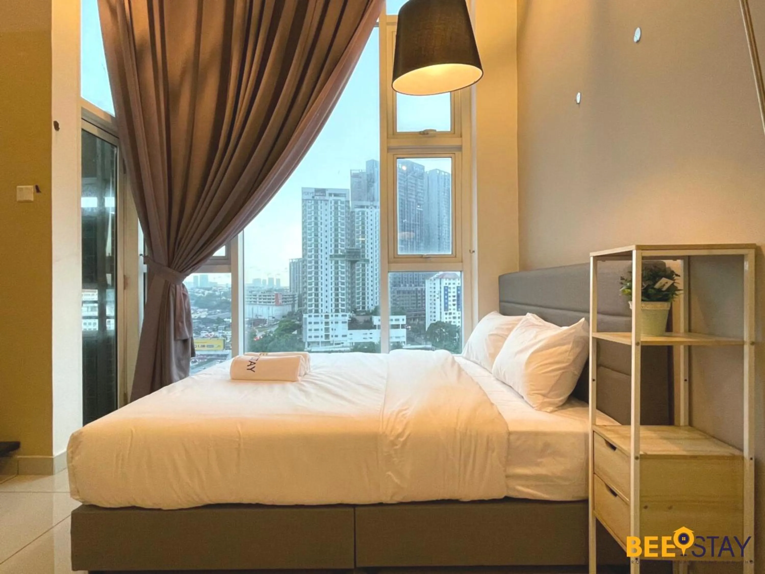 Bedroom, Bed in The Scott Garden Kuala Lumpur by BeeStay Management