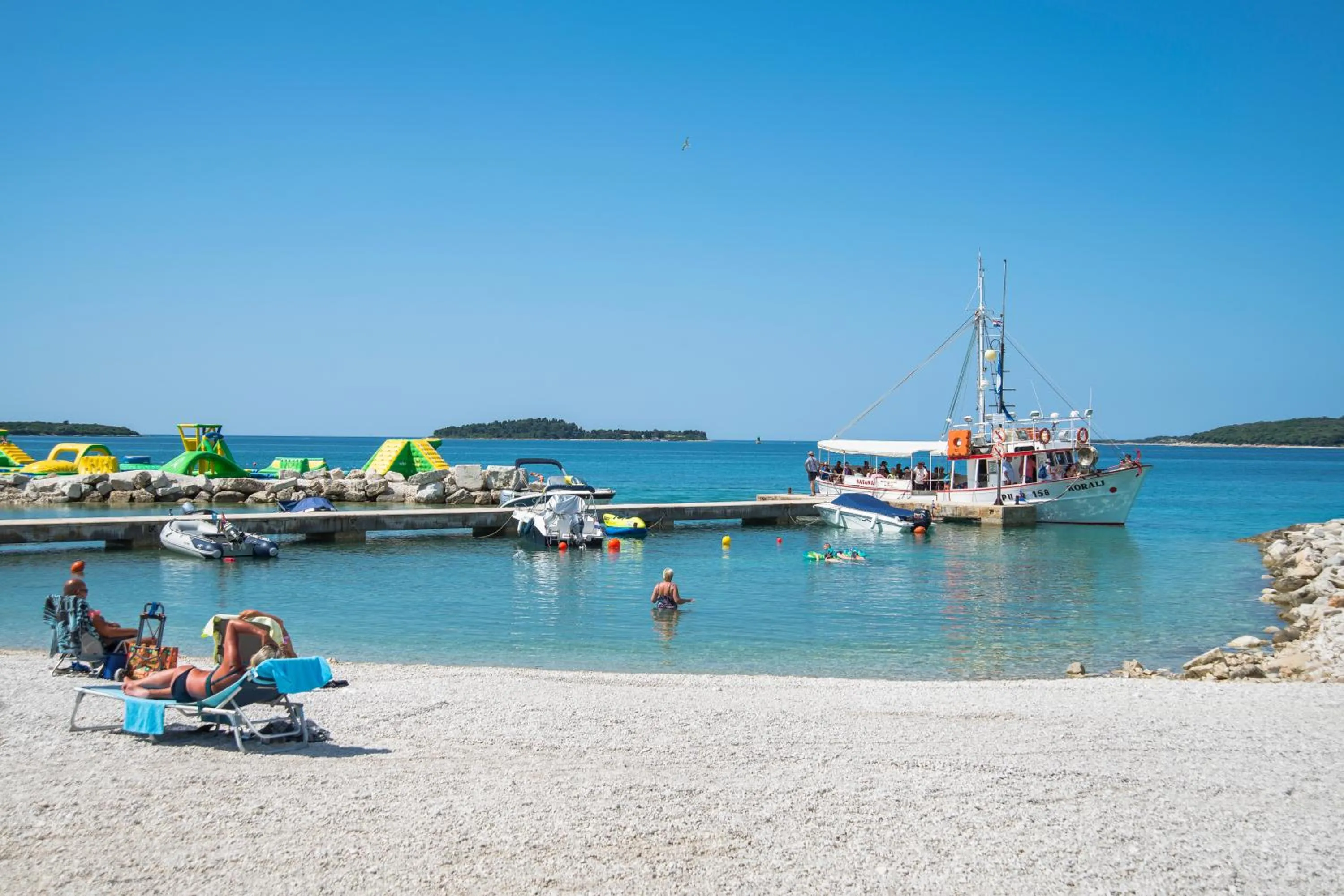 People in Holiday Centre Bi village