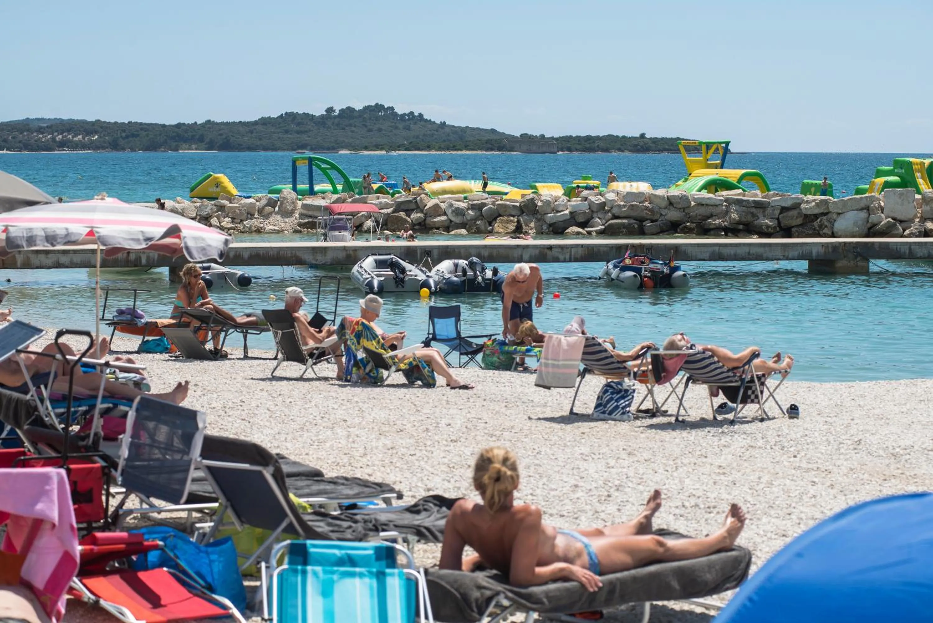 People in Holiday Centre Bi village