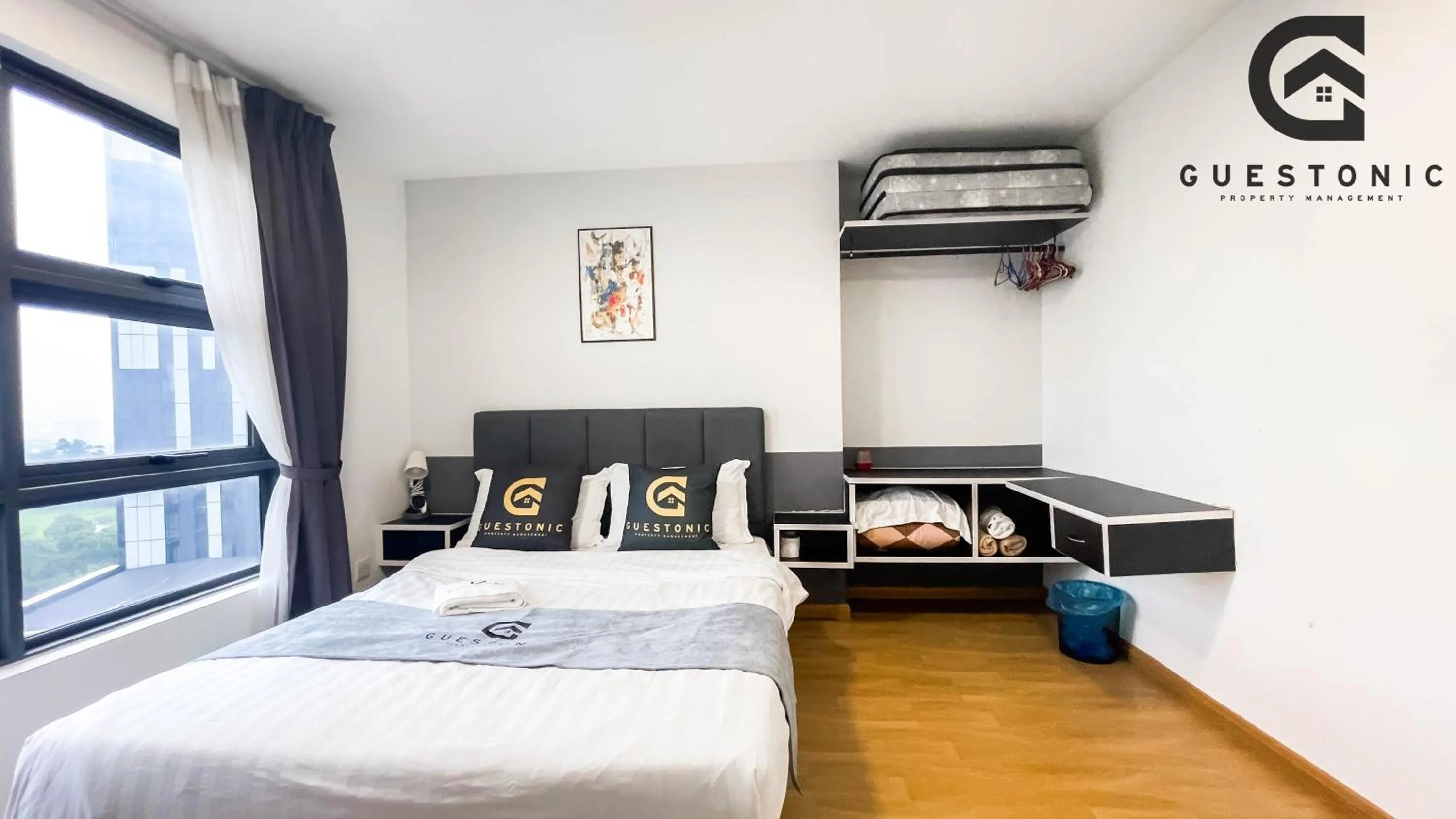 Bed in EkoCheras Cozy Suite by GUESTONIC