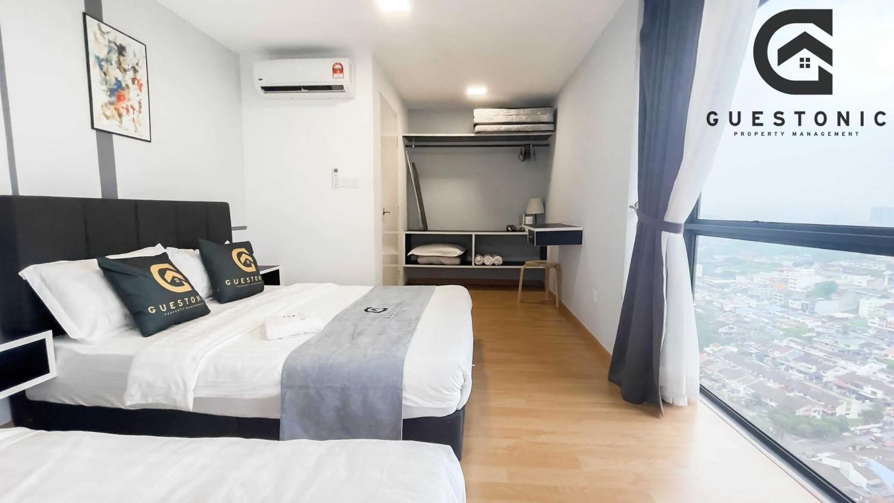 Bed in EkoCheras Cozy Suite by GUESTONIC