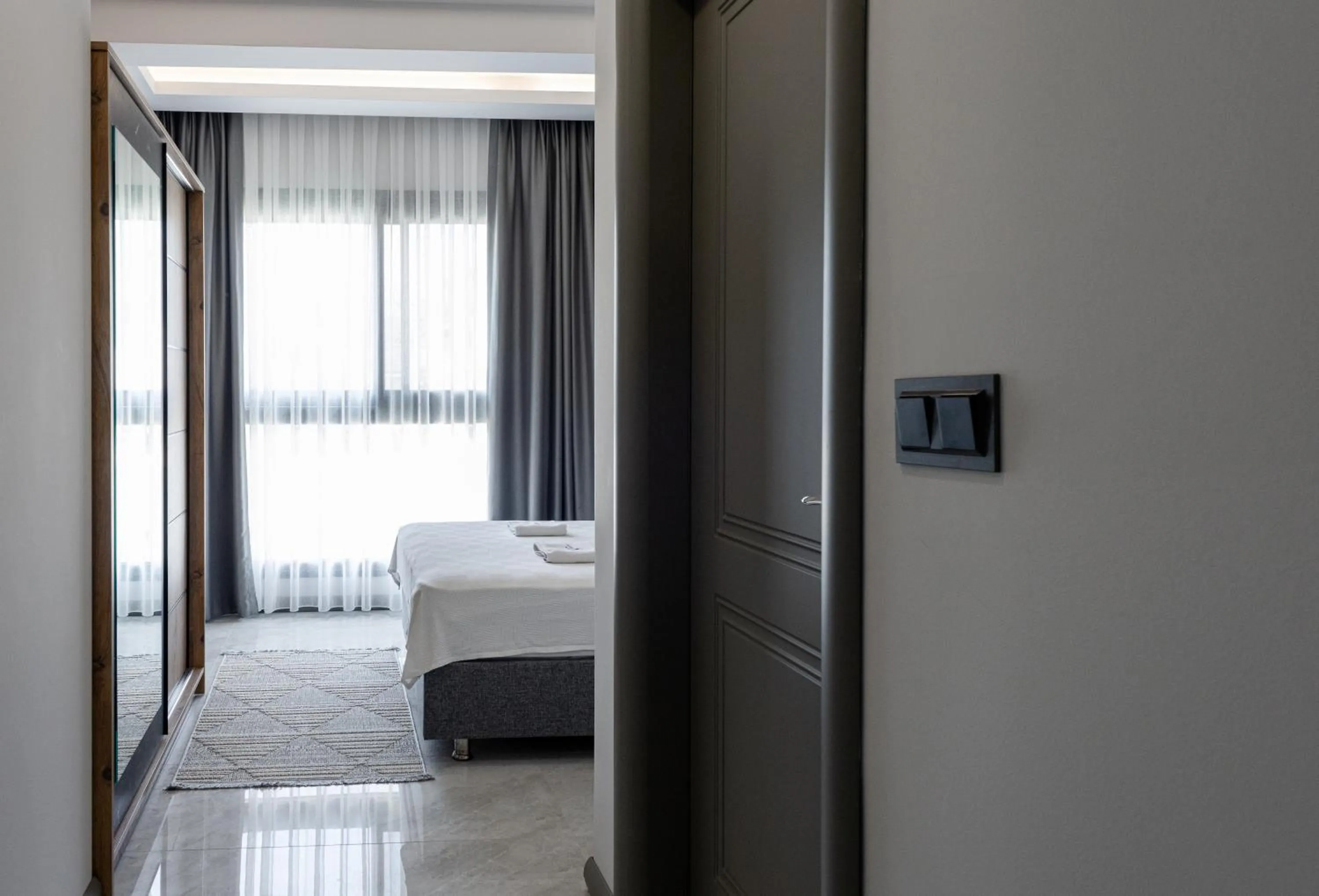 Bed in Artan Suites Tatil Evleri