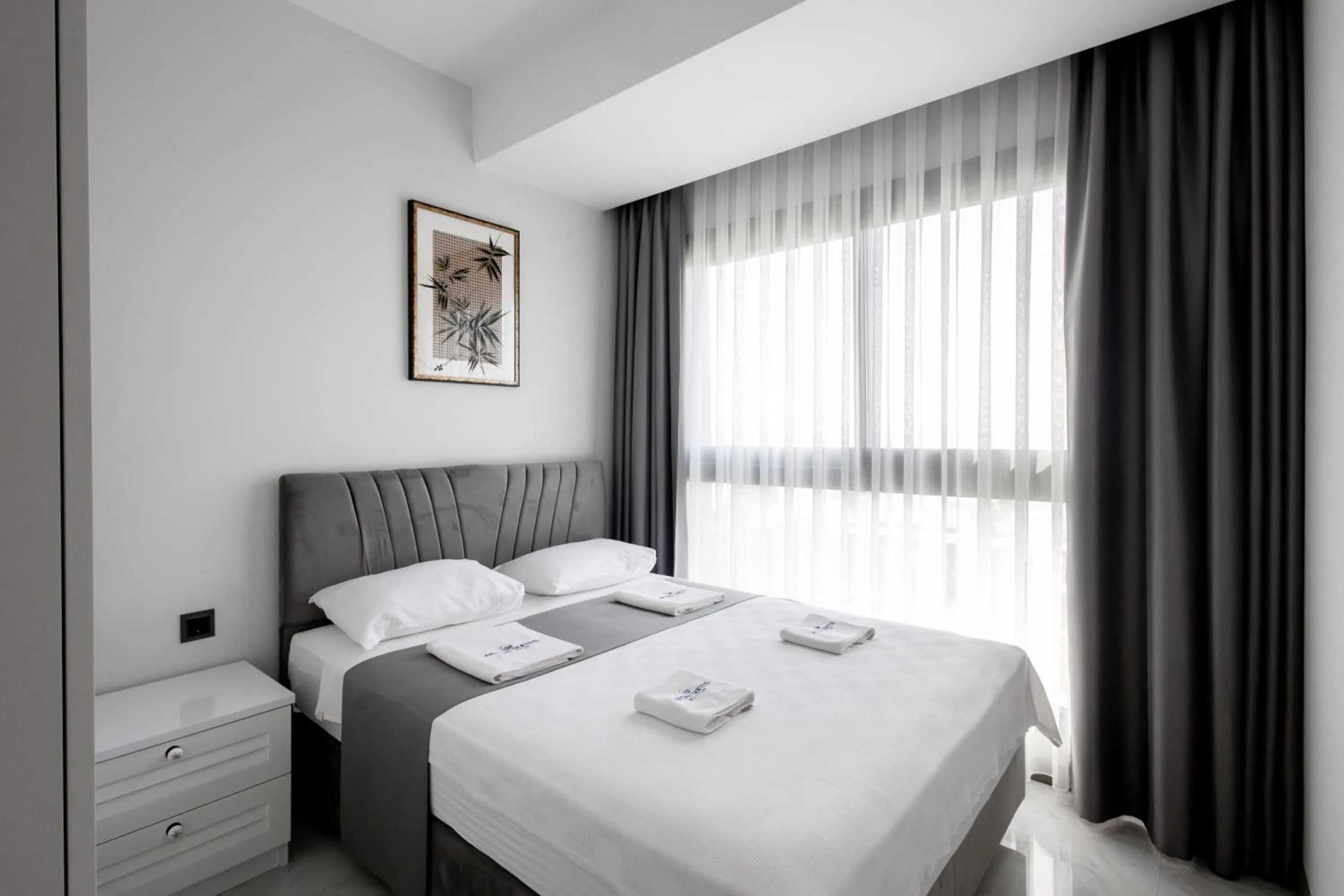 Bed in Artan Suites Tatil Evleri