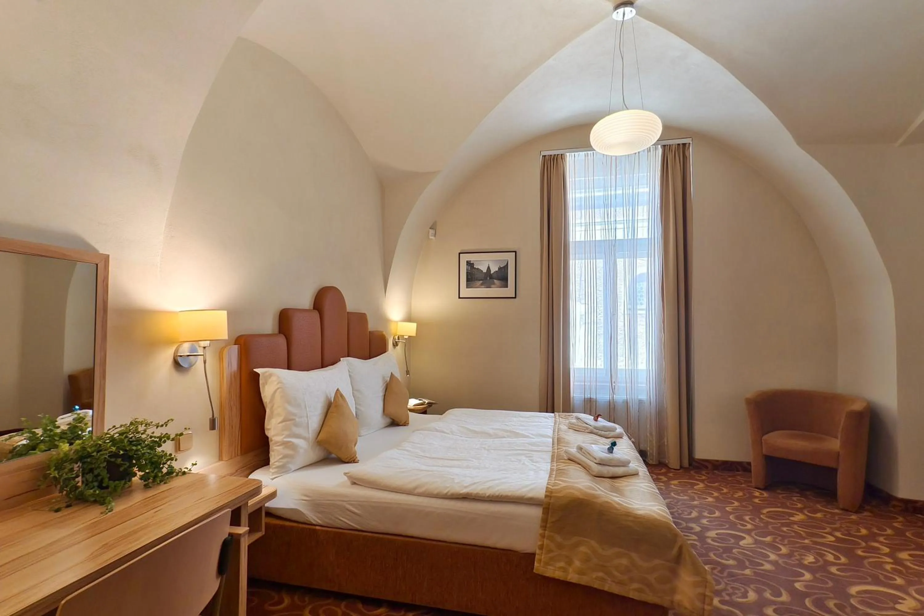 Bed in Hotel Zlatá Včela