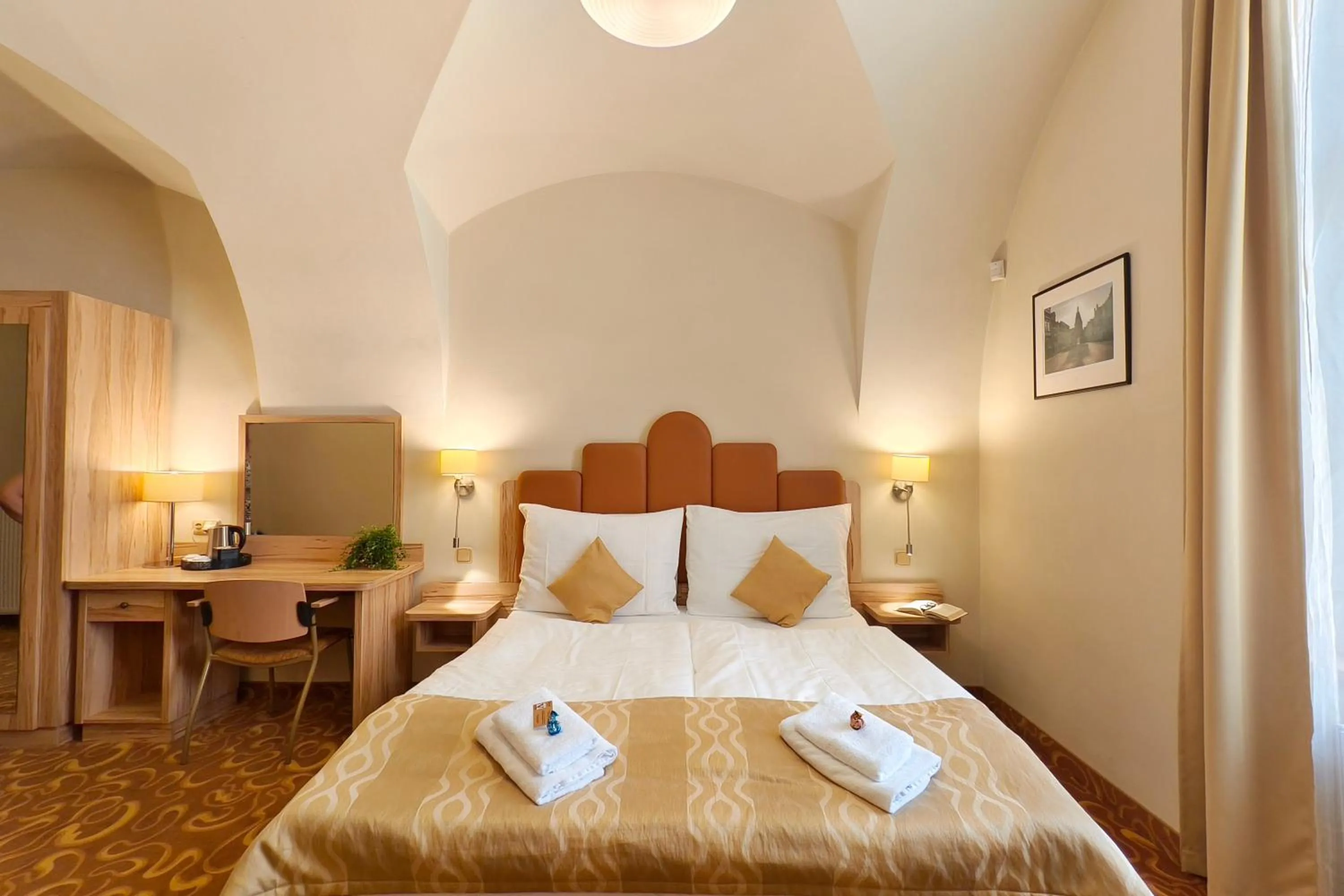 Bed in Hotel Zlatá Včela