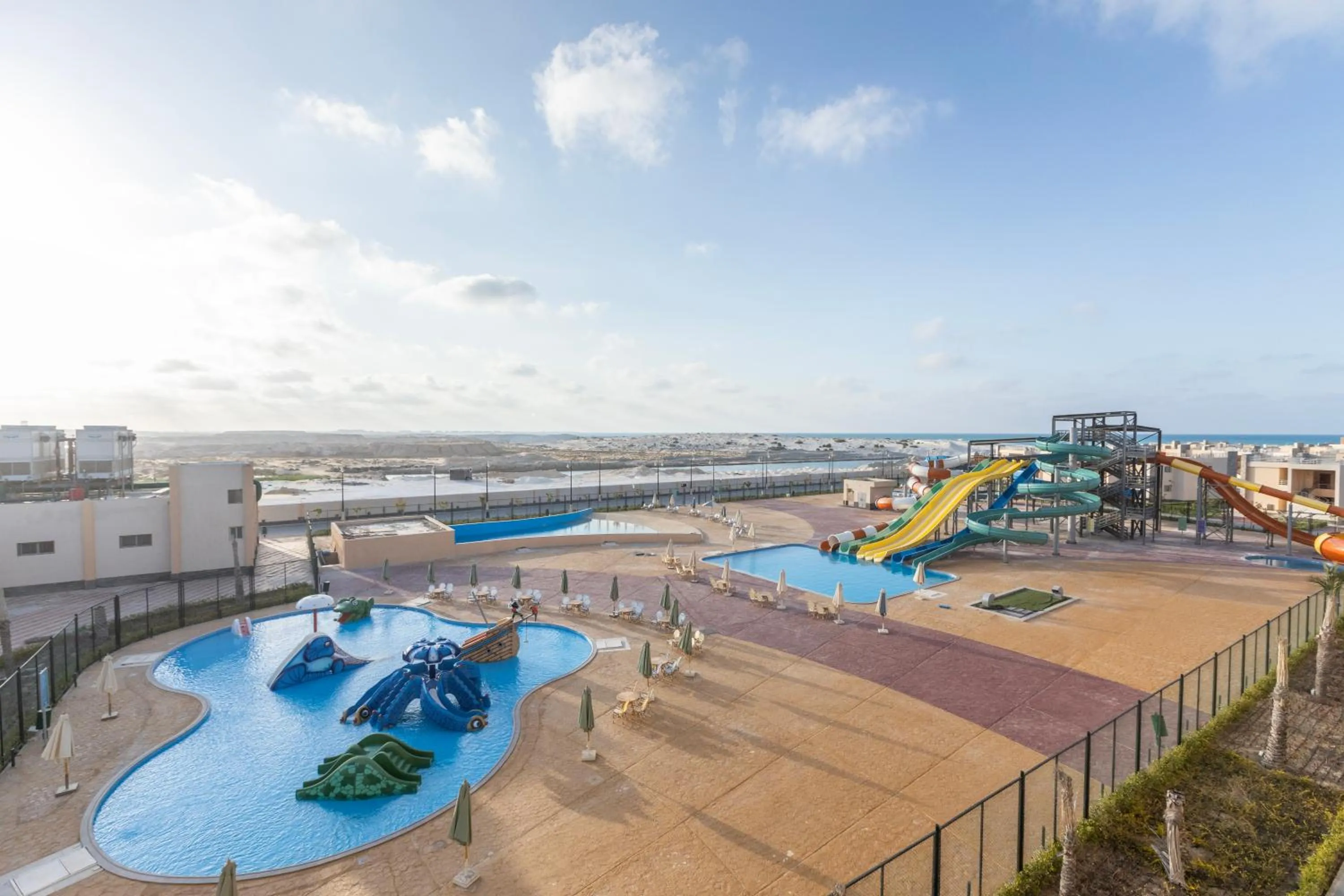 Aqua park in Gewan Resort New Alamein