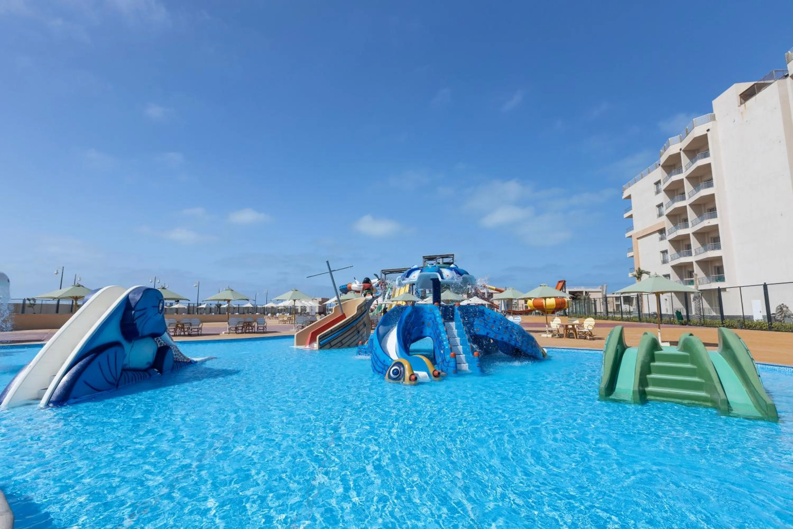 Aqua park in Gewan Resort New Alamein