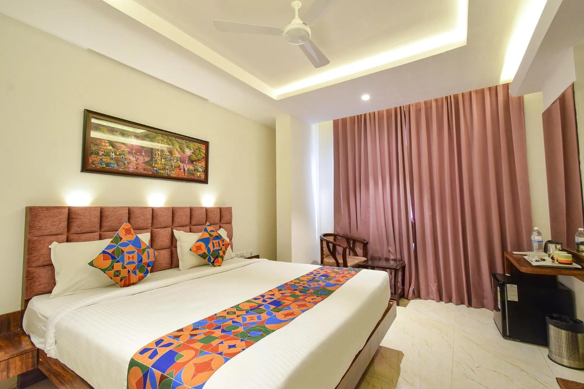 Bed in FabHotel Prime Prowell Apex