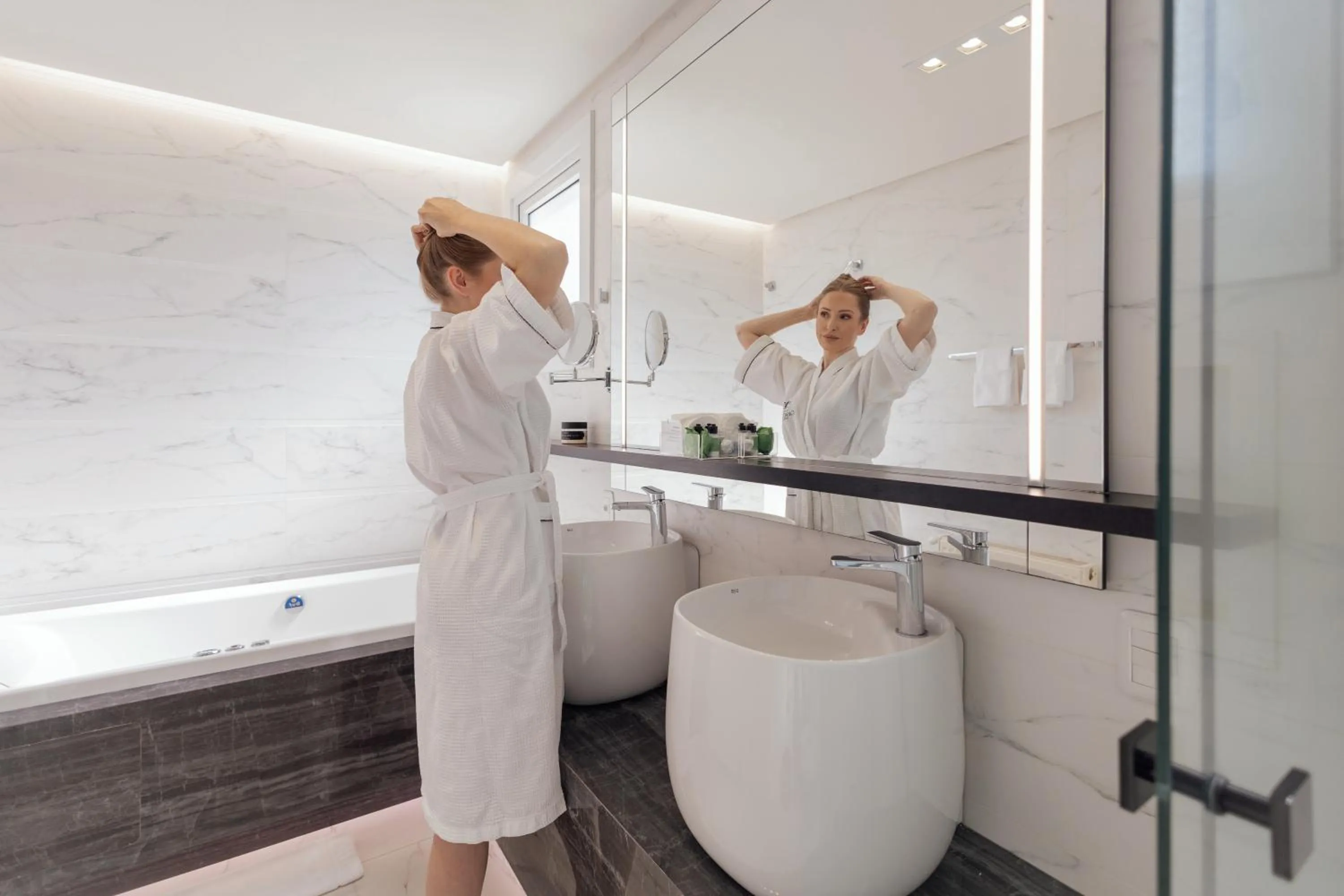 Bathroom in Hotel Casacurta