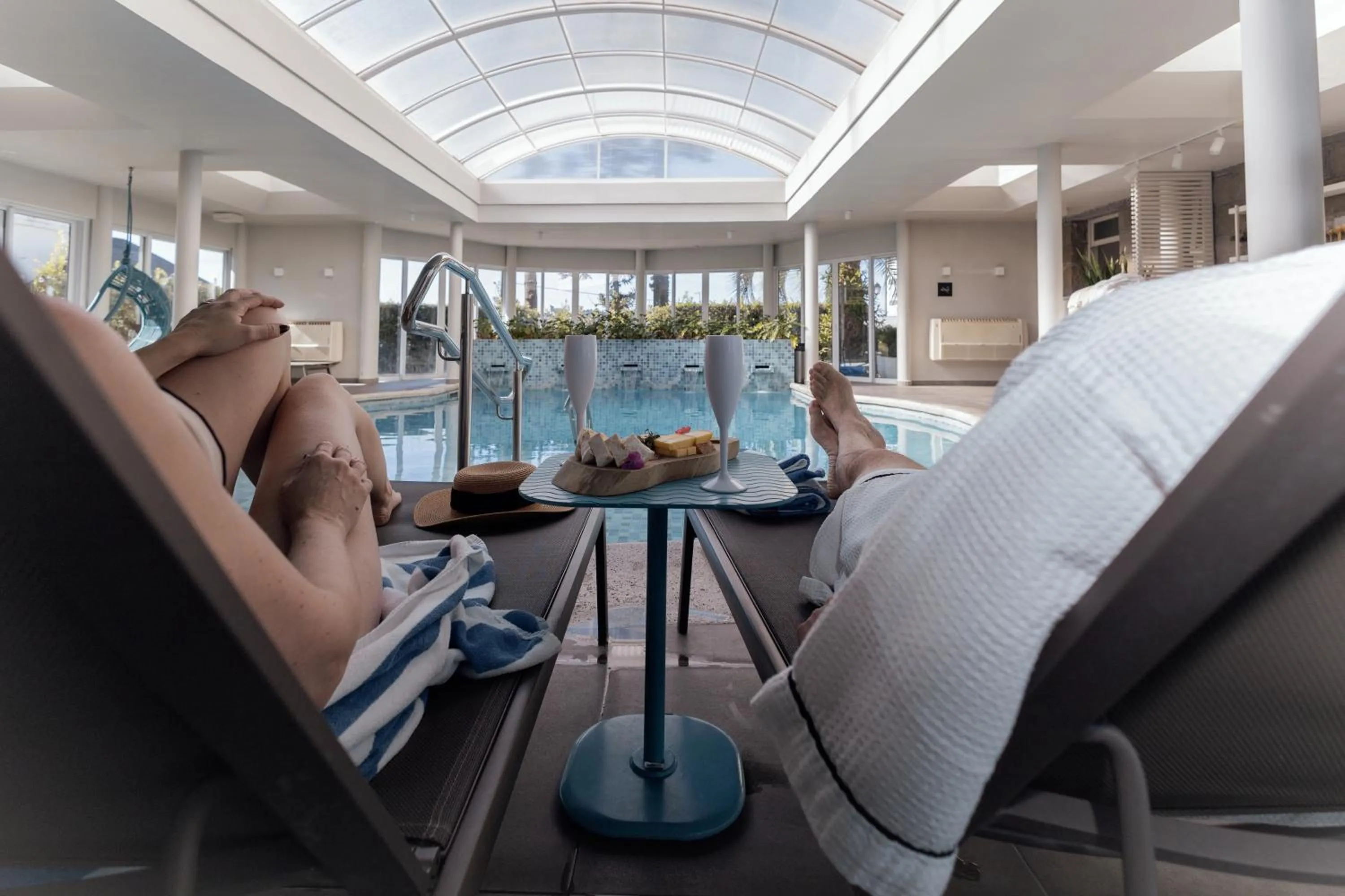 Pool view in Hotel Casacurta