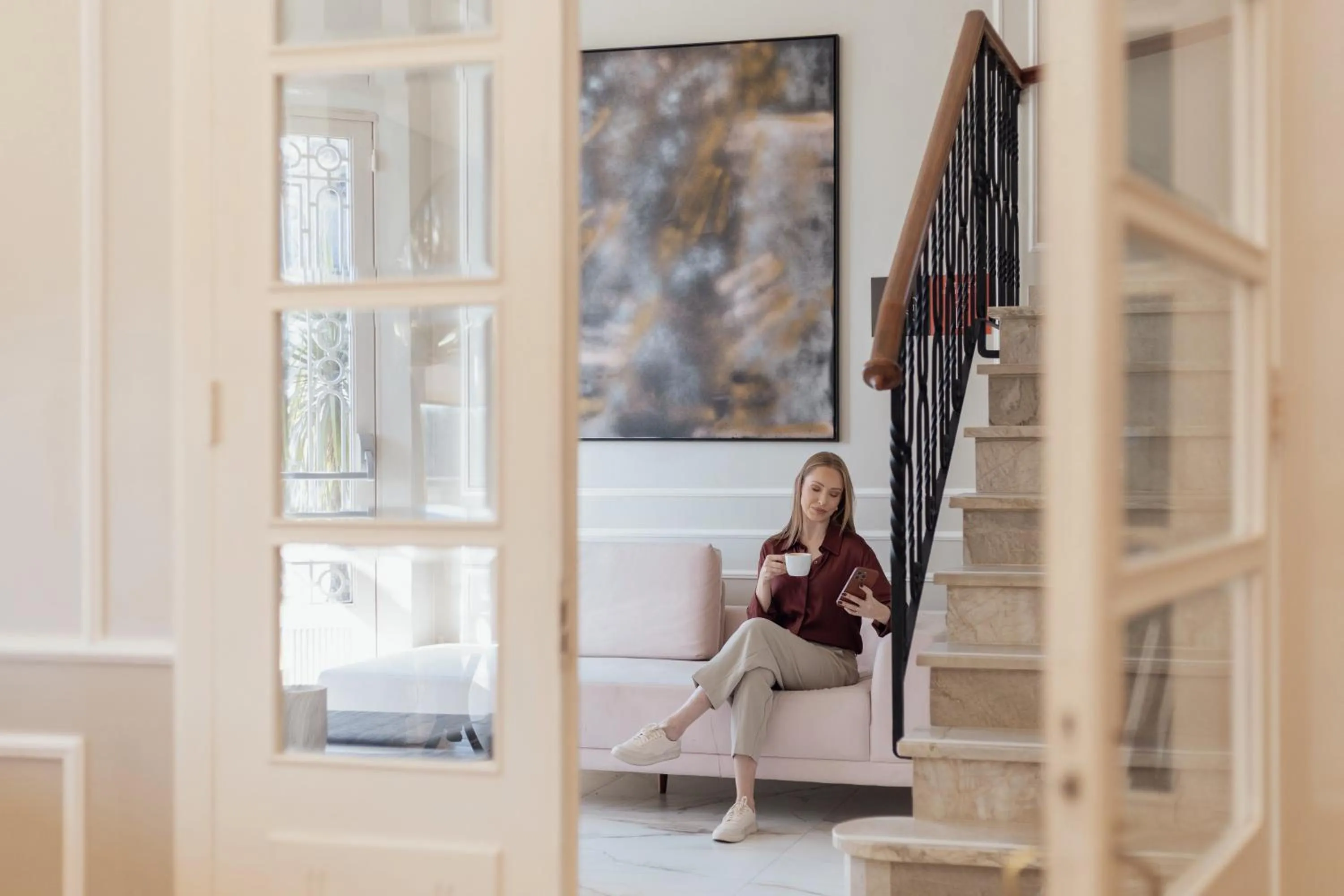 Living room in Hotel Casacurta