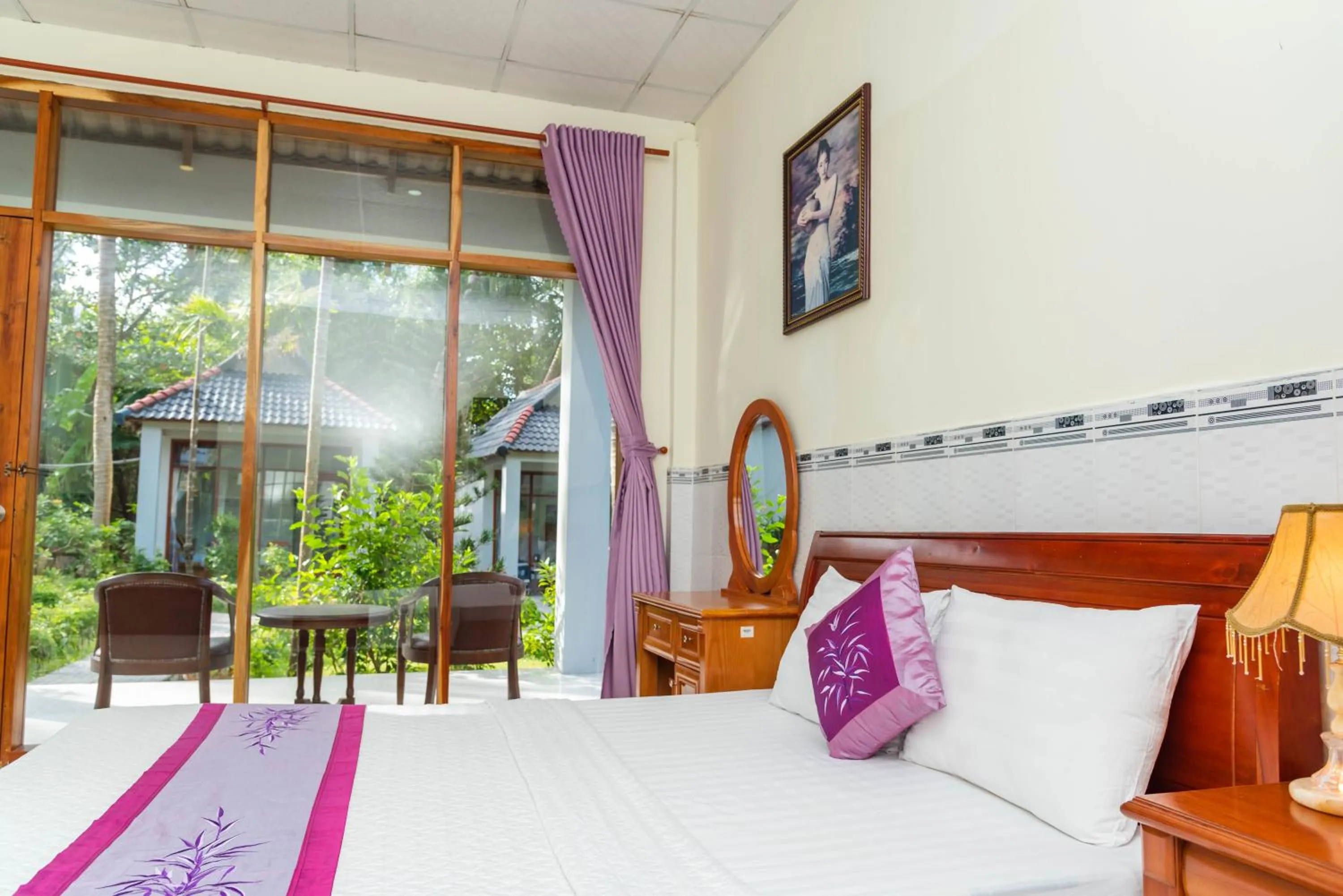 Bed in Nhat Lan Resort