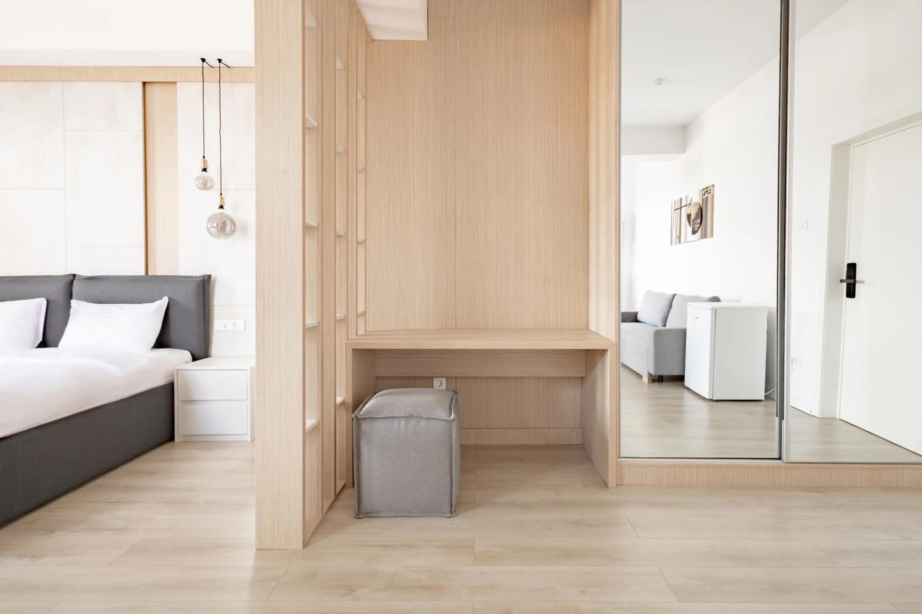 Living room, Bed in Piccolo Mondo by CityBookings