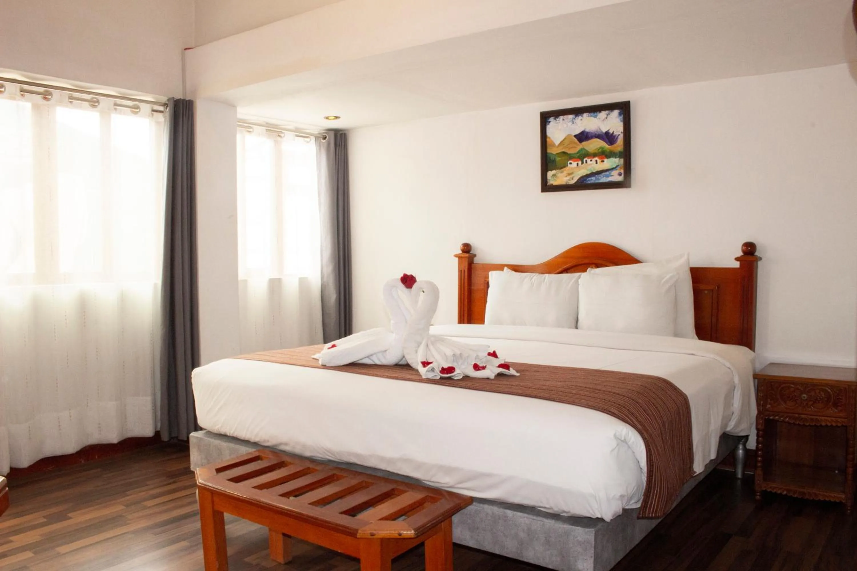 Bed in Hotel Amerinka