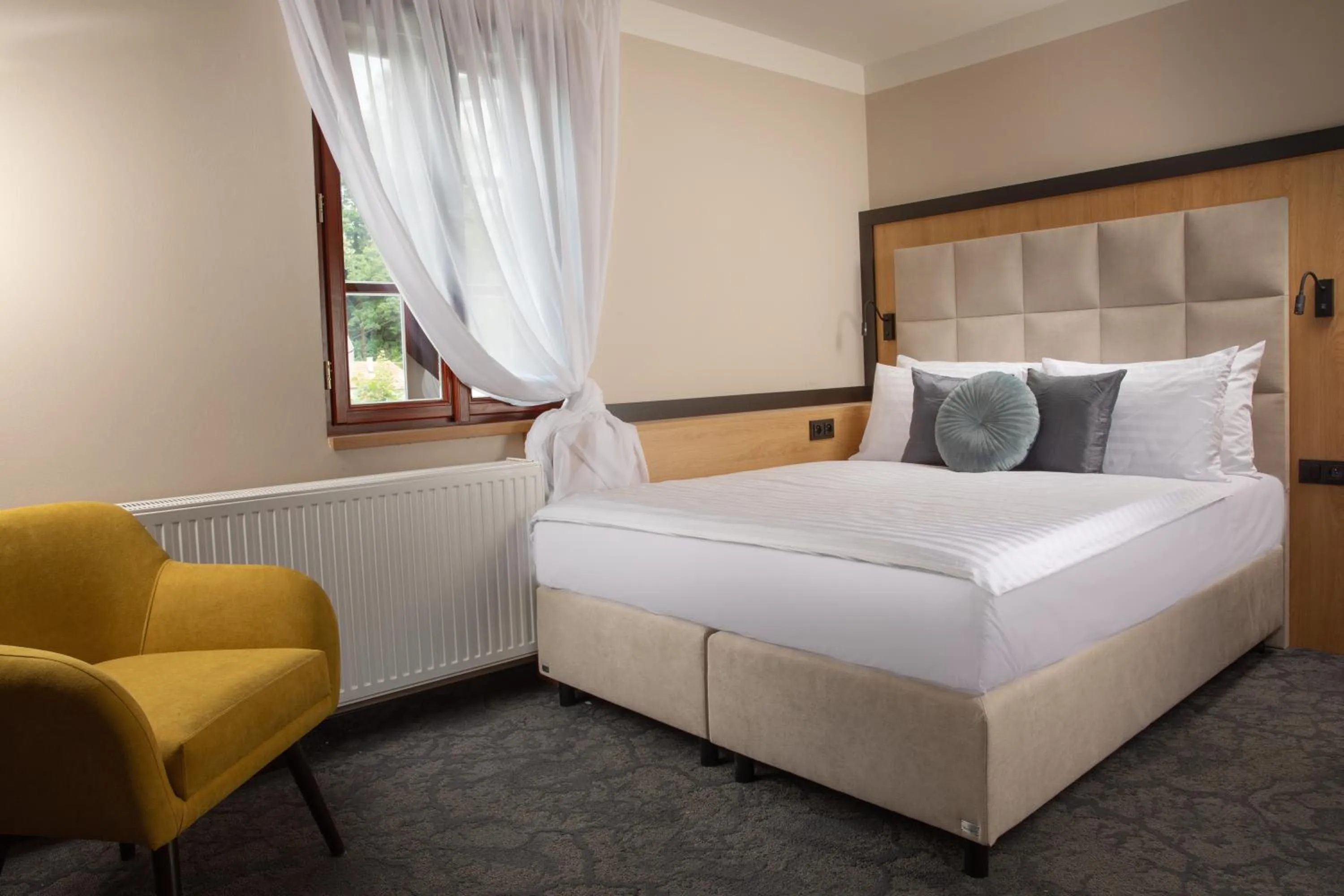 Bedroom, Bed in Pivovar Rožmberk