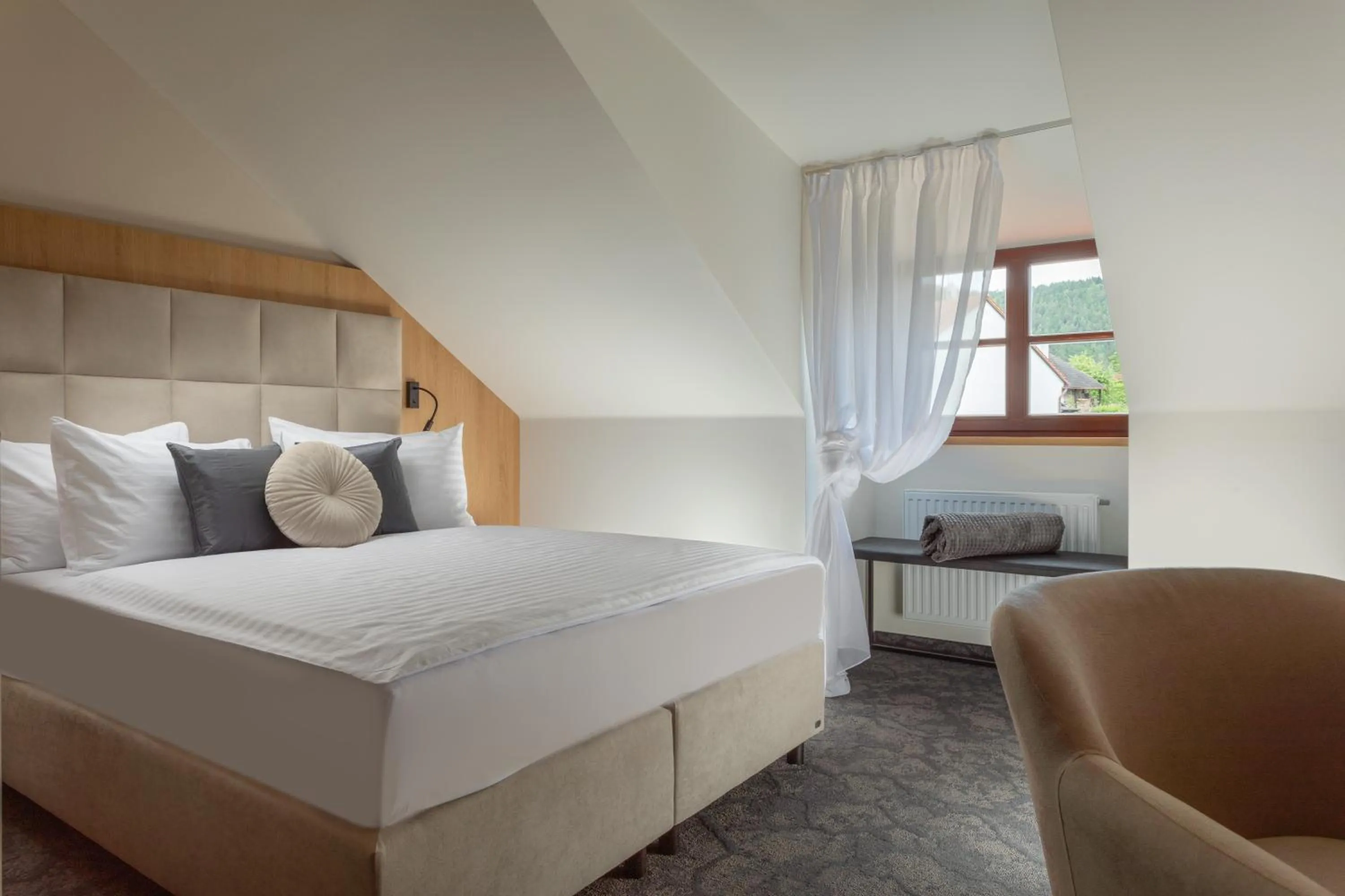 Bedroom, Bed in Pivovar Rožmberk