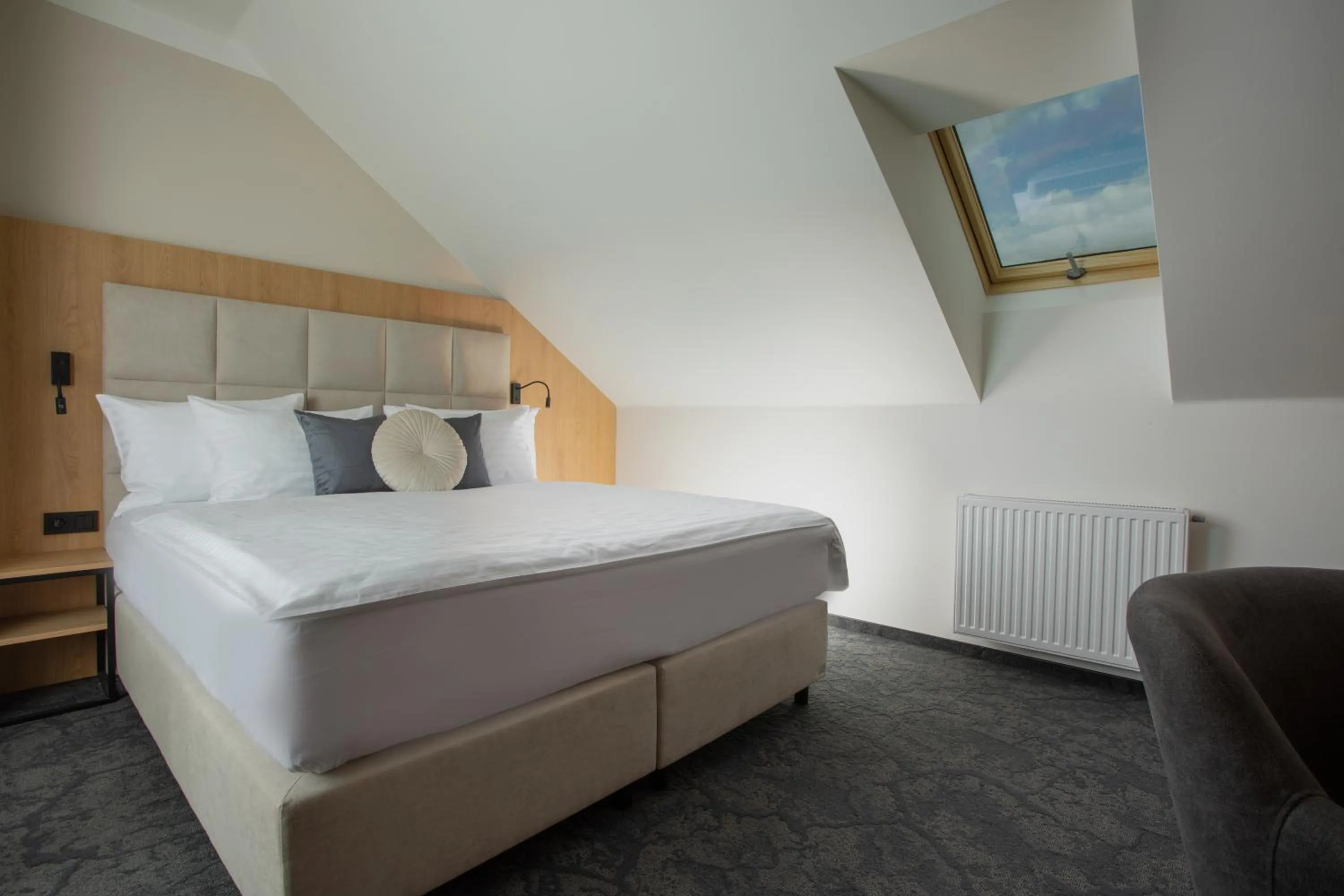 Bedroom, Bed in Pivovar Rožmberk