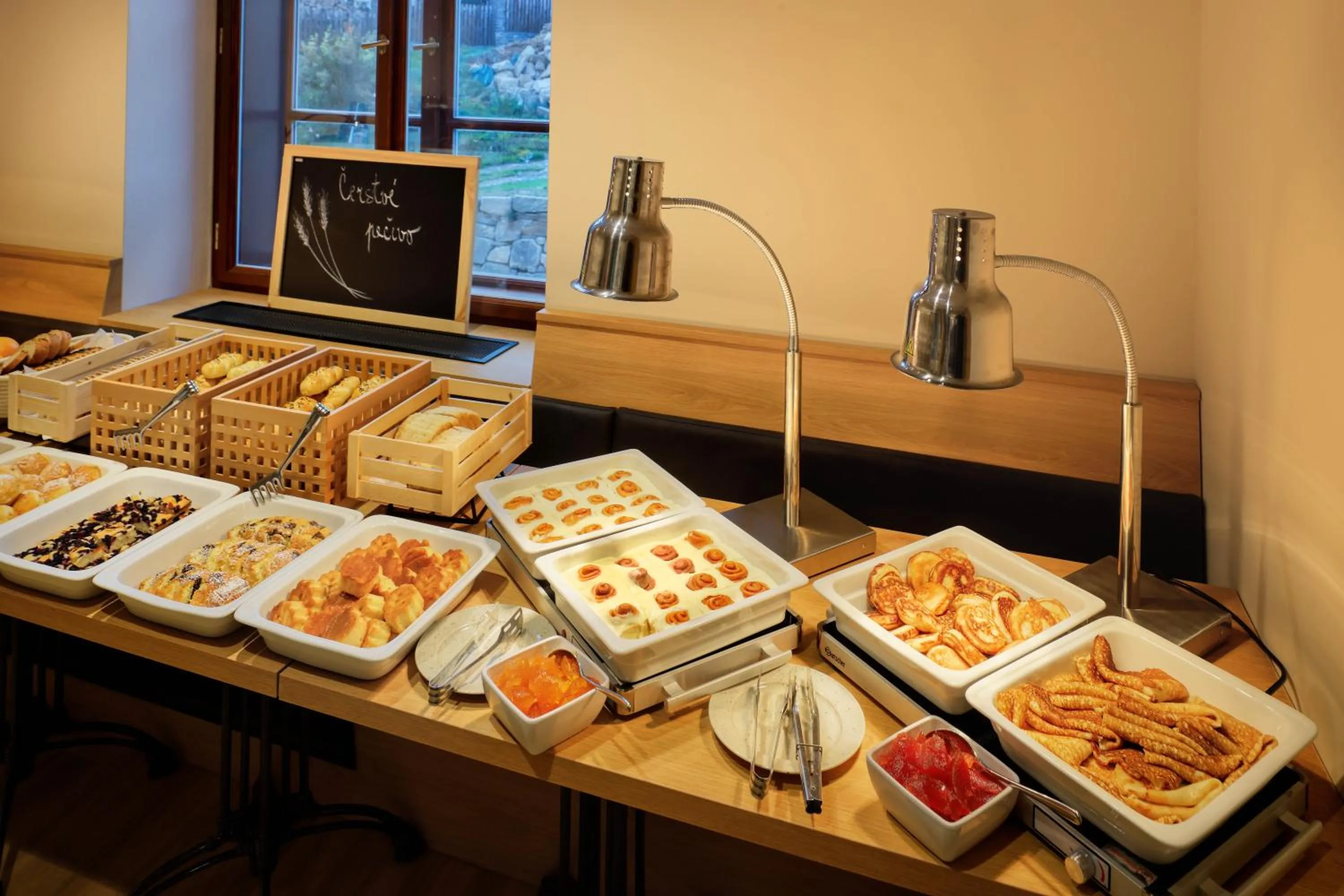 Breakfast in Pivovar Rožmberk