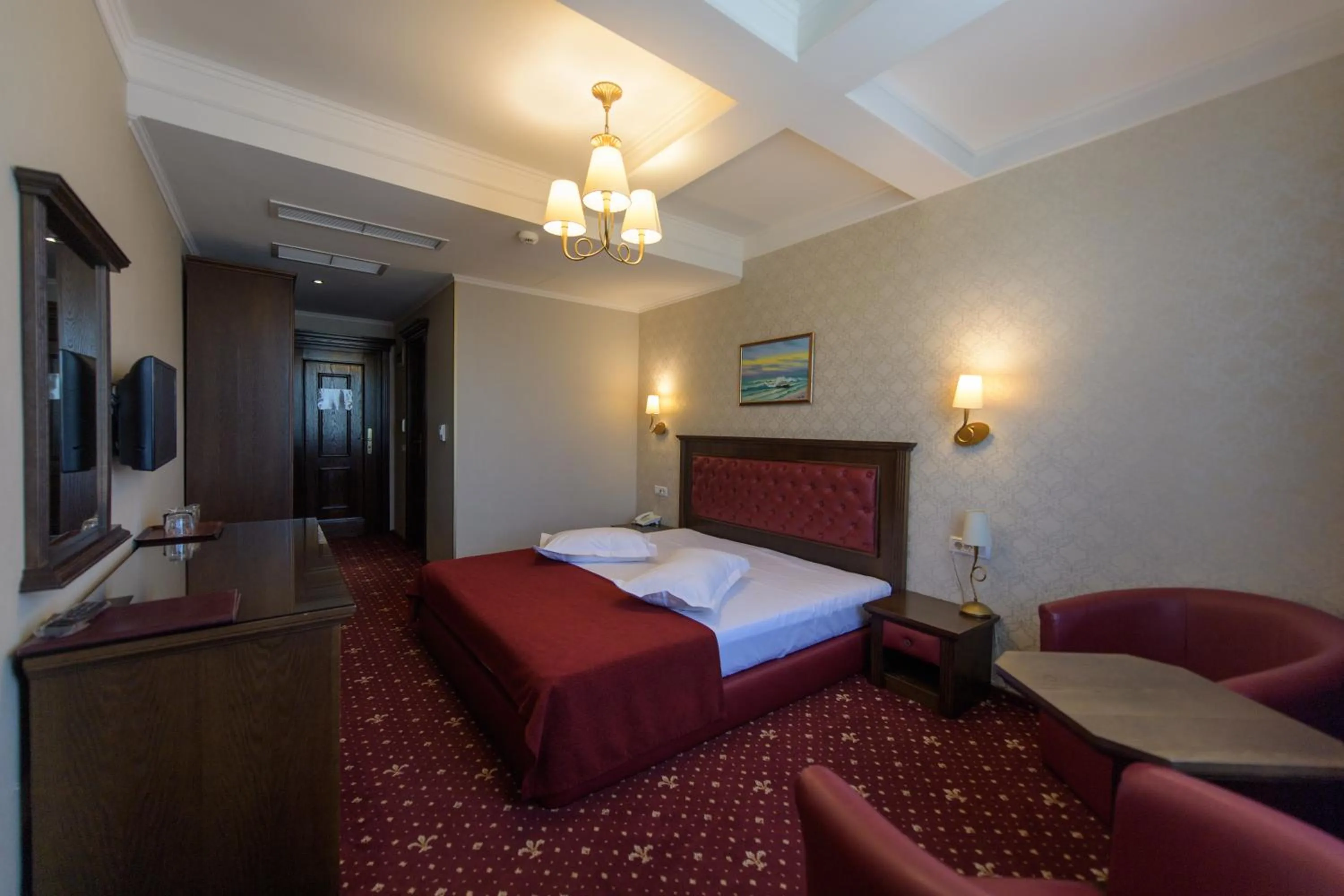 Bed in Hotel Golden Palace