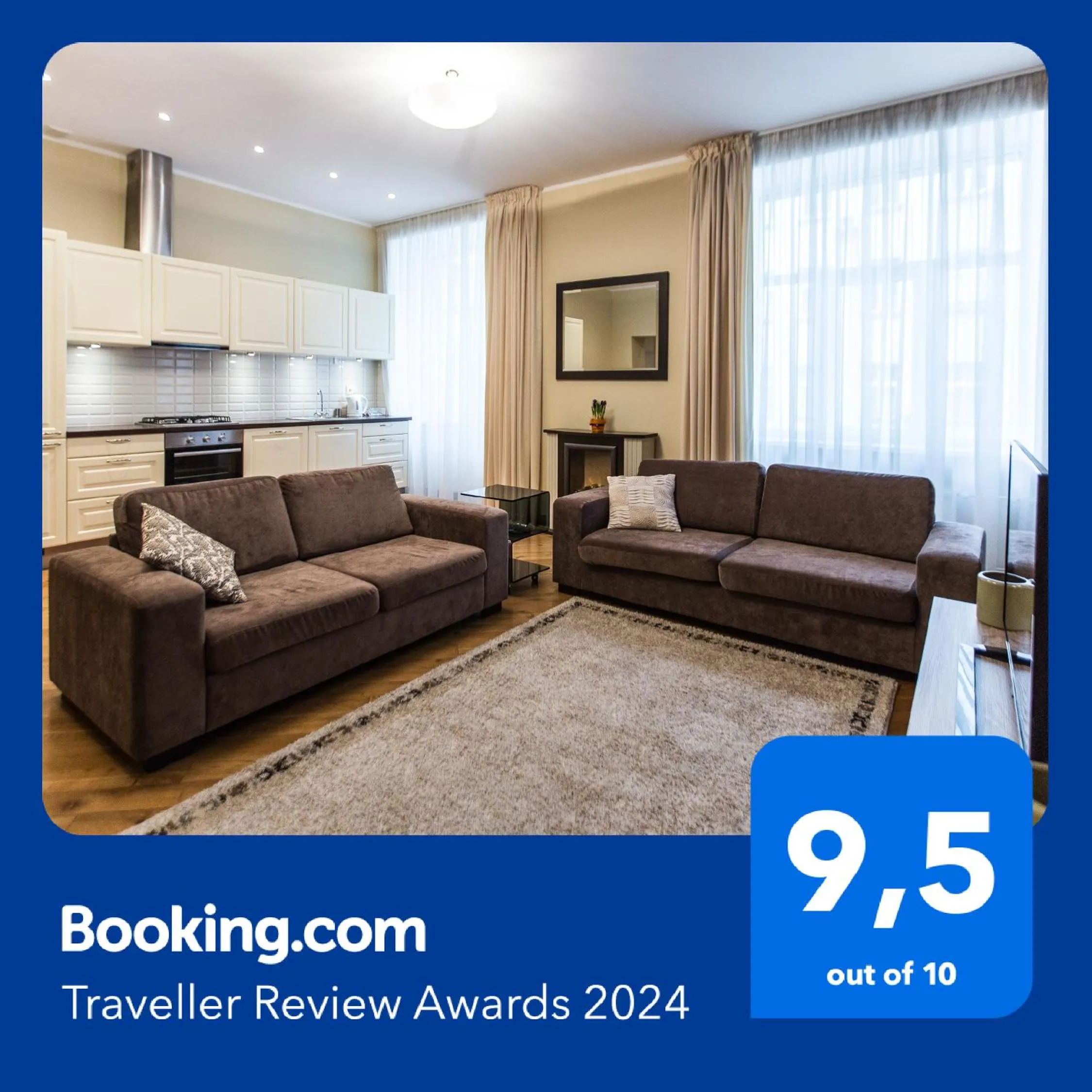 Living room in Riga Lux Apartments - Ernesta, Free parking