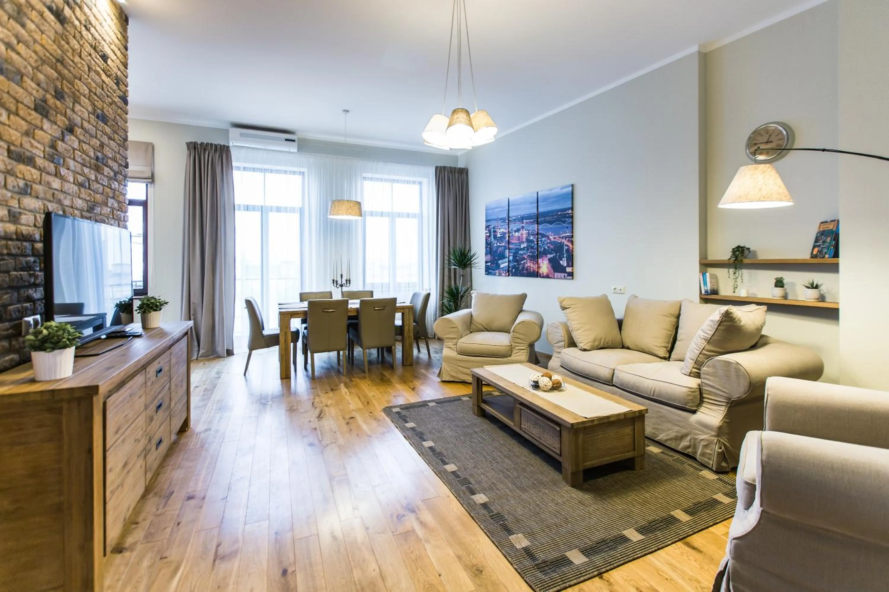 Living room in Riga Lux Apartments - Ernesta, Free parking