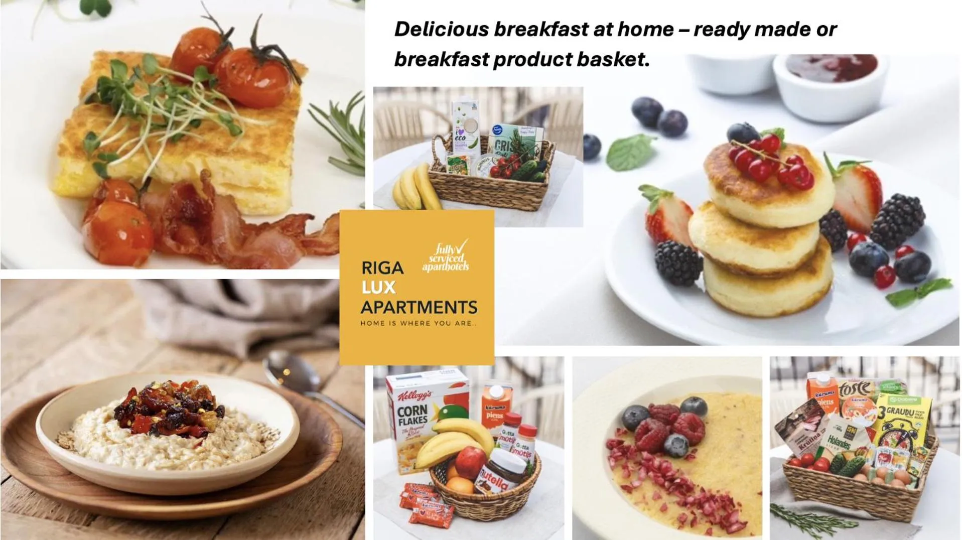 Breakfast in Riga Lux Apartments - Ernesta, Free parking