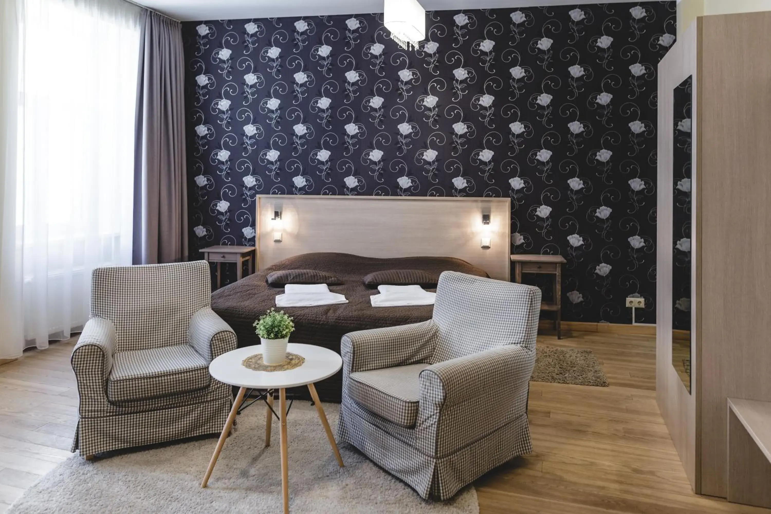 Studio Apartment with Balcony in Riga Lux Apartments - Ernesta, Free parking Studio Apartment with Balcony in Riga Lux Apartments - Ernesta, Free parking